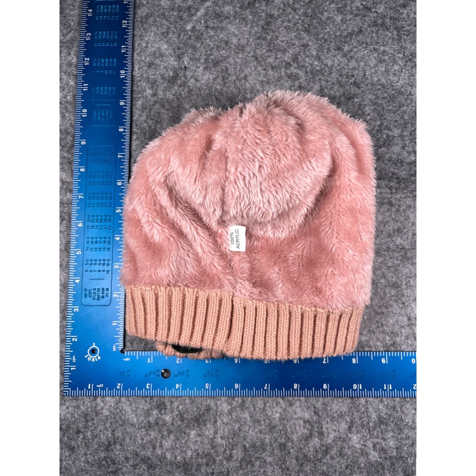 Pinko VINTAGE Floral Beanie Womens One Size Pink Acrylic Knit Outdoor Ski Casual Winter Size ONE SIZE - 6 Thumbnail