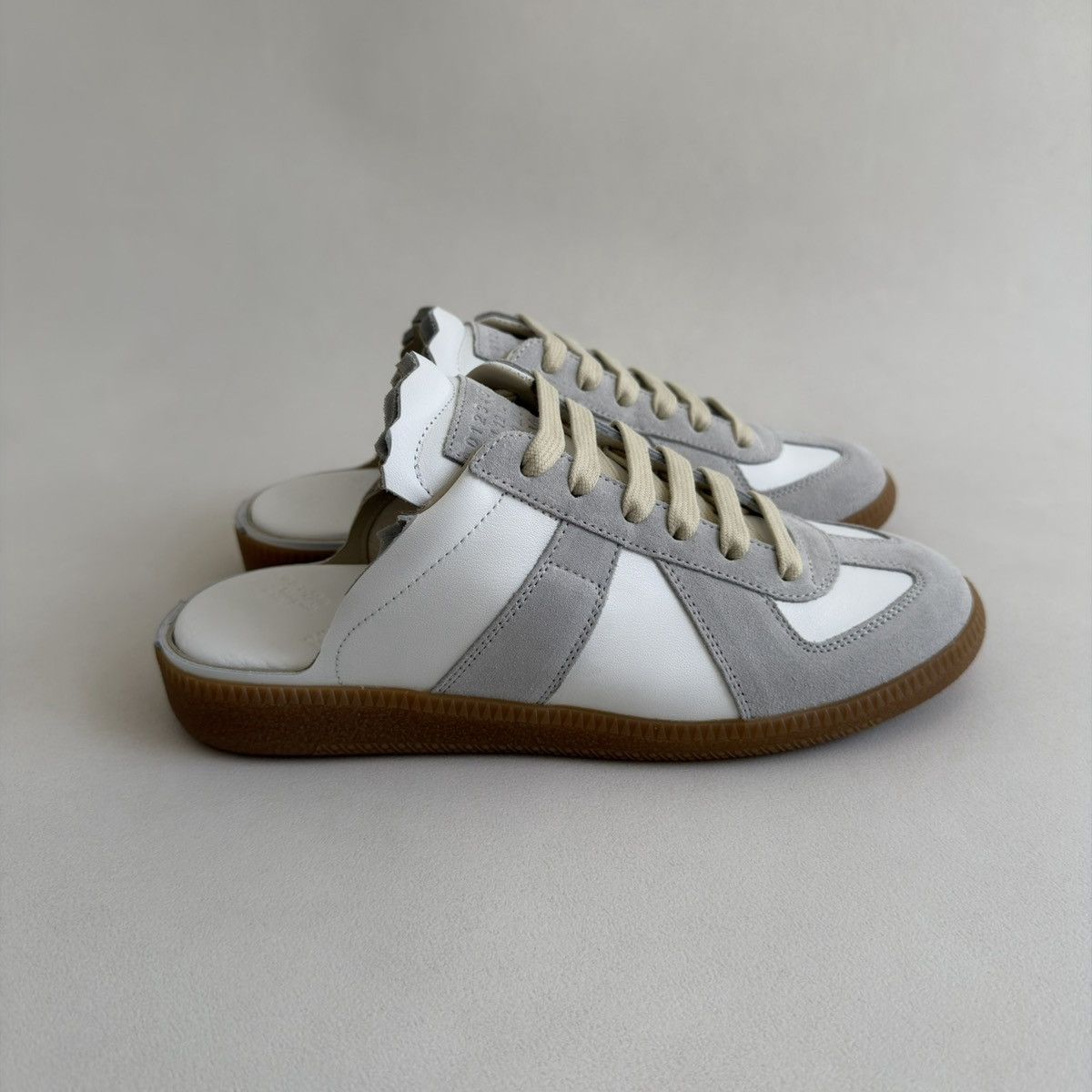 Maison Margiela S/S 21 White Leather ‘Mule’ GAT Sneakers Size US 8.5 / IT 38.5 - 13 Thumbnail