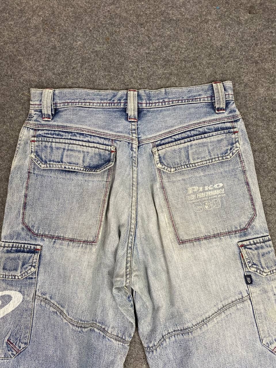 Japanese Brand vintage piko baggy cargo denim nice design Size US 32 / EU 48 - 3 Thumbnail