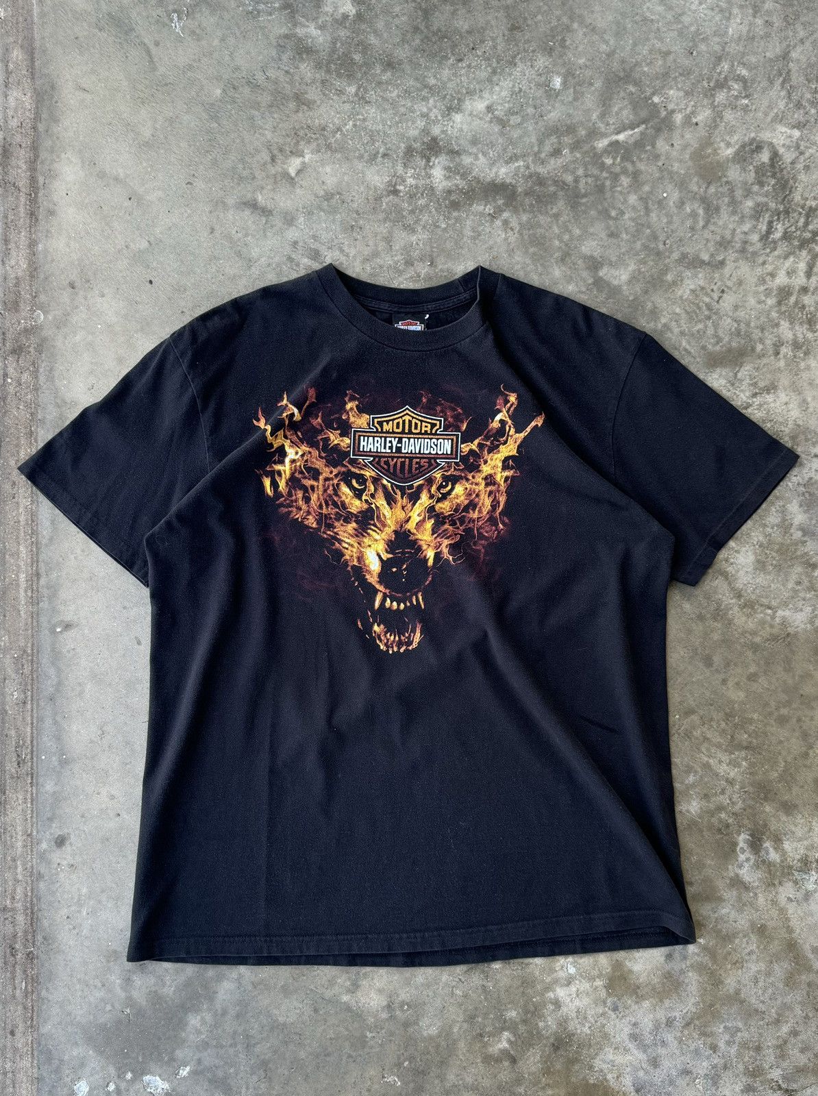 Harley Davidson Wolf Shirt | Grailed