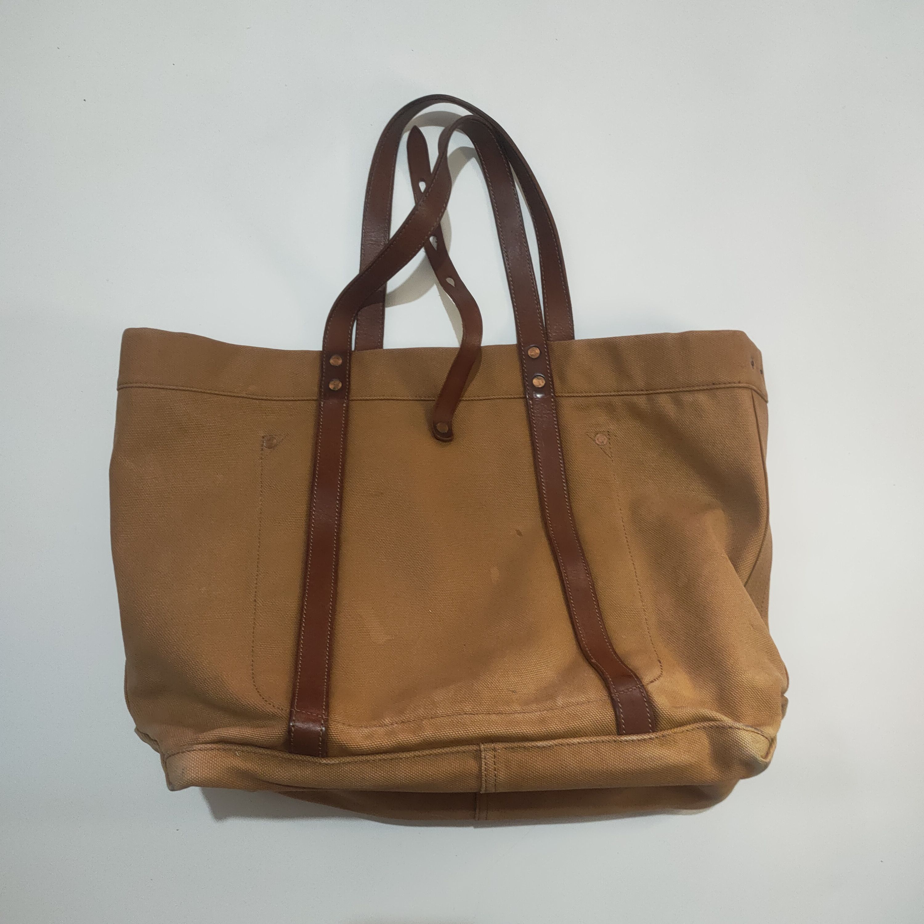 RRL Ralph Lauren × Vintage Ralph Lauren Cotton Canvas Tote Bag Size ONE SIZE - 6 Thumbnail