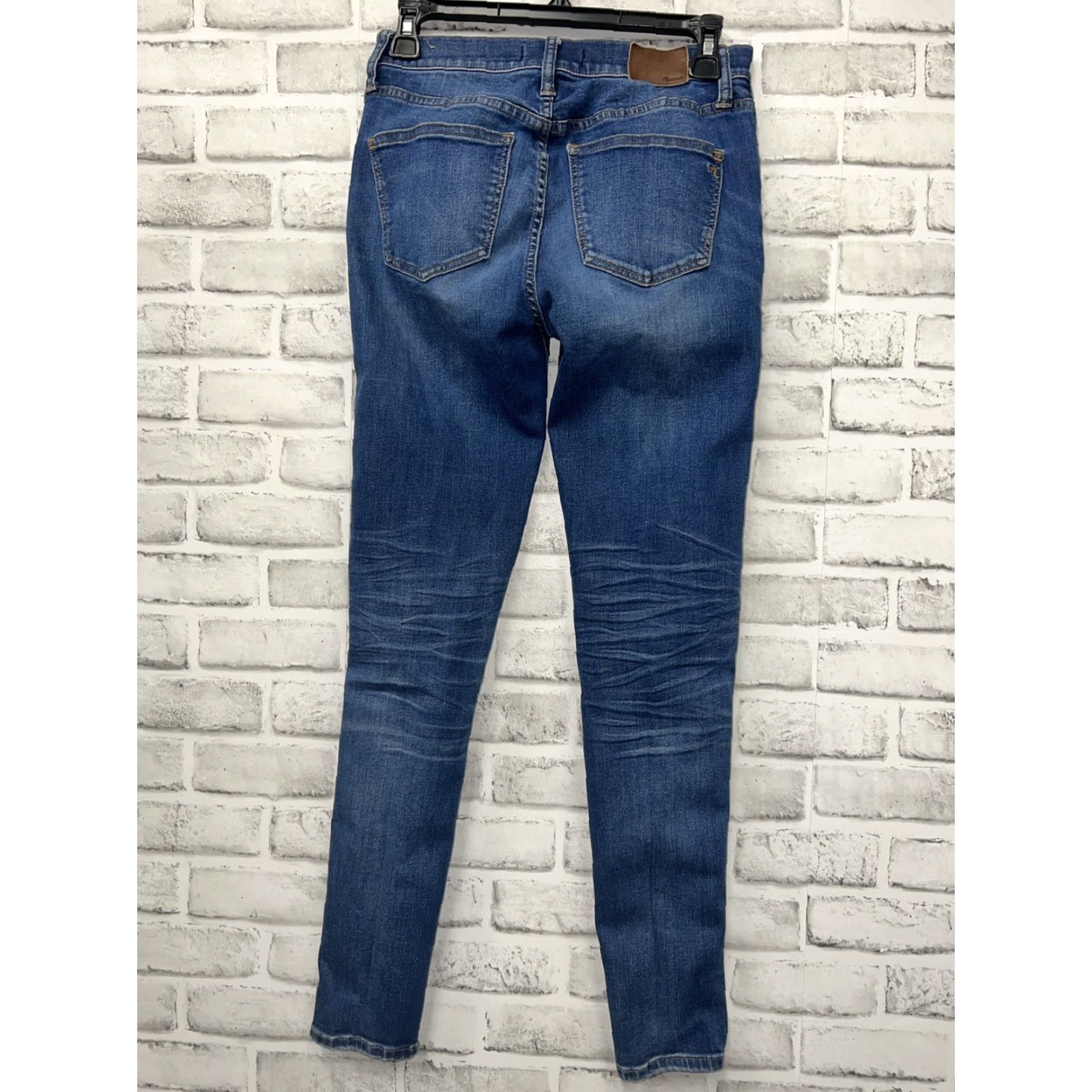 Madewell Madewell Jeans Womens 27 Skinny Distressed 9” High Riser Inseam 28” Blue Size 27" / US 4 / IT 40 - 4 Thumbnail