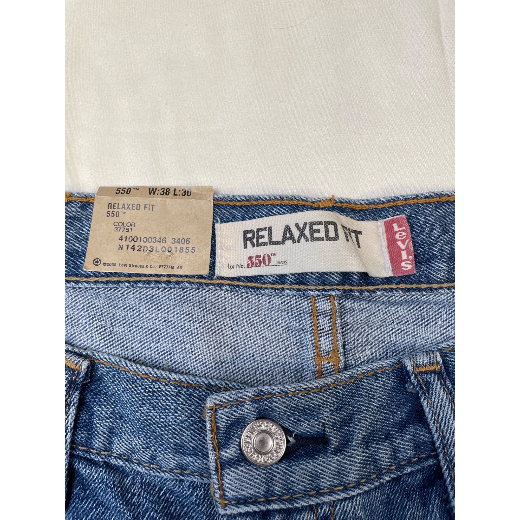 Levi's Levi's Strauss Men's Blue Jeans Relaxed Fit 38 x 30 SKU 5991 Size US 38 / EU 54 - 4 Thumbnail