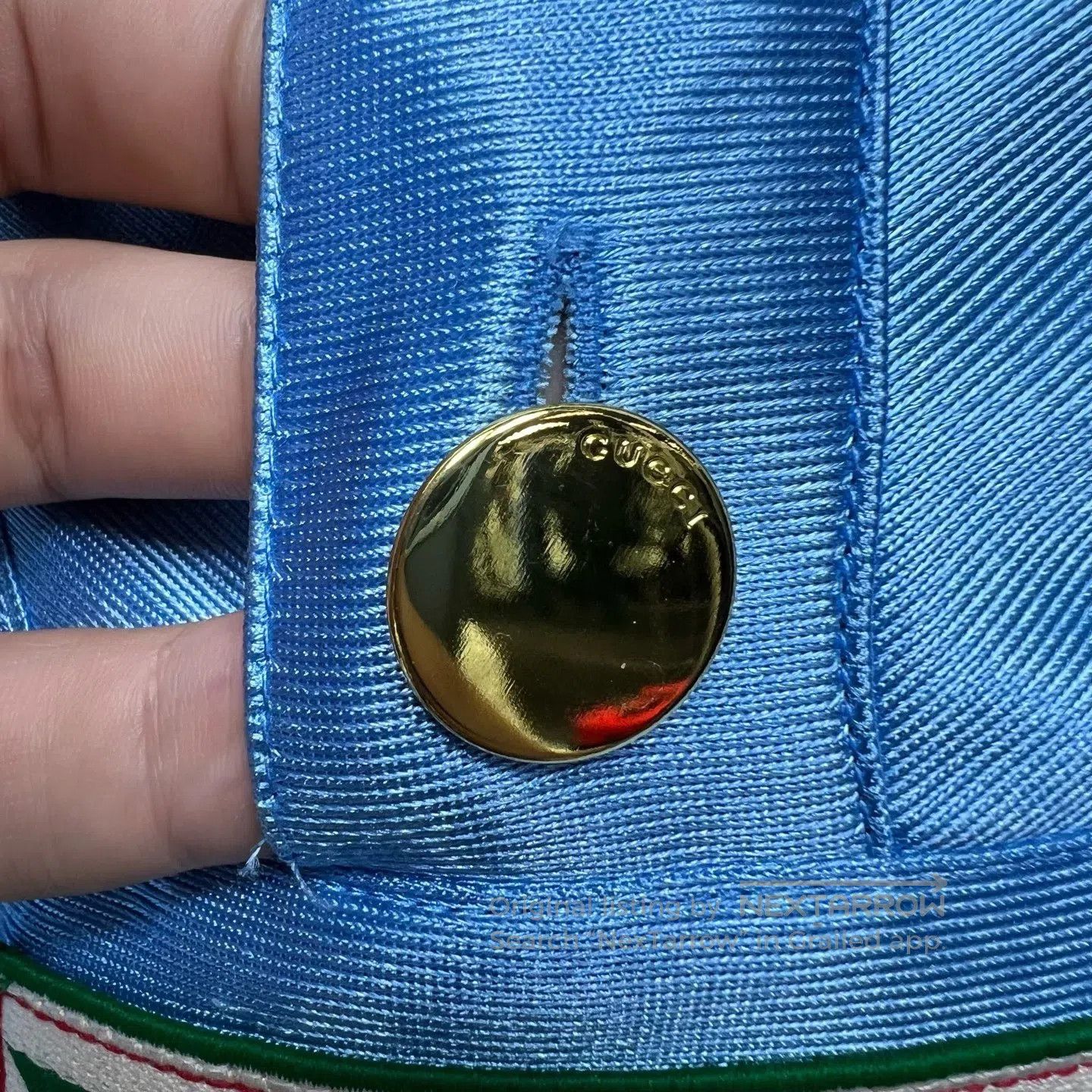 Gucci Guicci Silk hoodie with a belt logo and striped pattern Size US S / EU 44-46 / 1 - 3 Thumbnail
