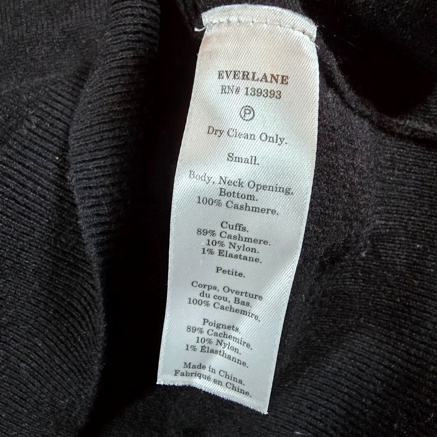 Everlane Everlane Sweater Womens Size Small Black Cashmere High Neck Long Sleeve Capsule Regular Knit Lightweight Pullover Fall Winter Mens Women Girls Boys Size S / US 4 / IT 40 - 7 Thumbnail