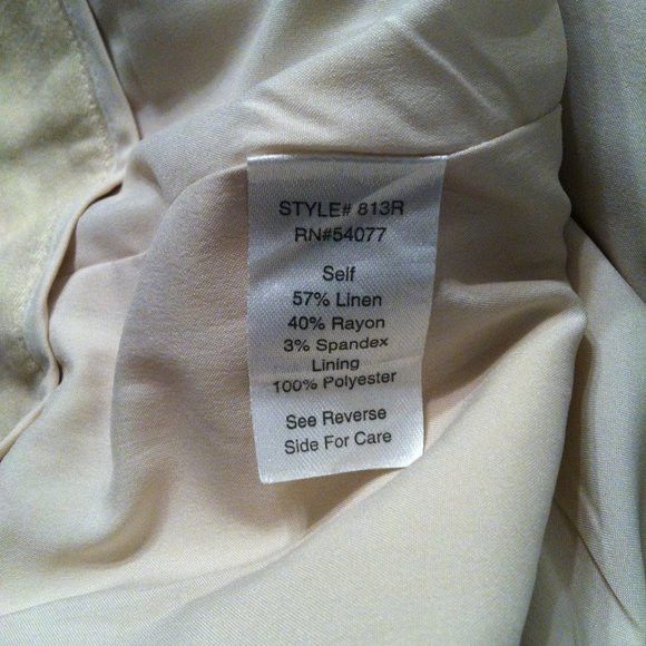 Other CABI WOMEN'S 57%LINEN 40%RAYON DRESS PANTS SIZE: 10/32 Size 32" / US 10 / IT 46 - 8 Thumbnail