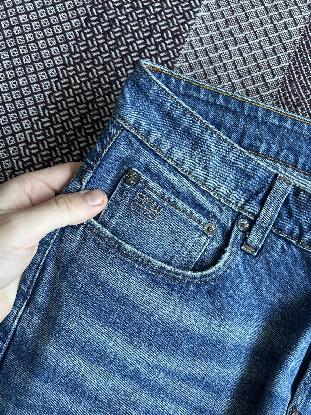 G-Star G-Star Raw 3301 Low Tapered Wash Faded Jeans Men Size 32/34 Size US 32 / EU 48 - 11 Thumbnail
