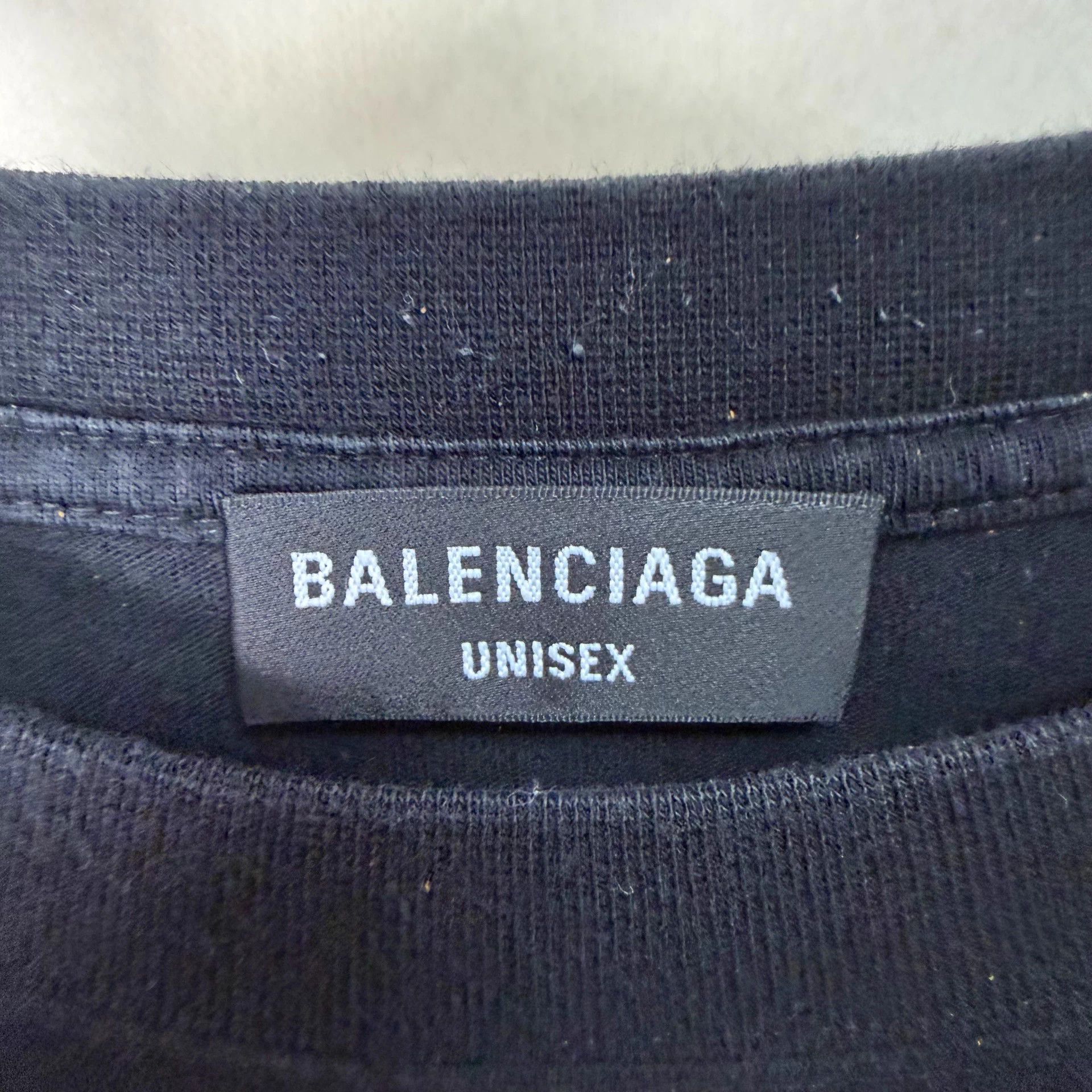 Balenciaga Balenciaga FW21 Logo Crew Short-Sleeve T-Shirt Black Unisex Size US L / EU 52-54 / 3 - 4 Thumbnail