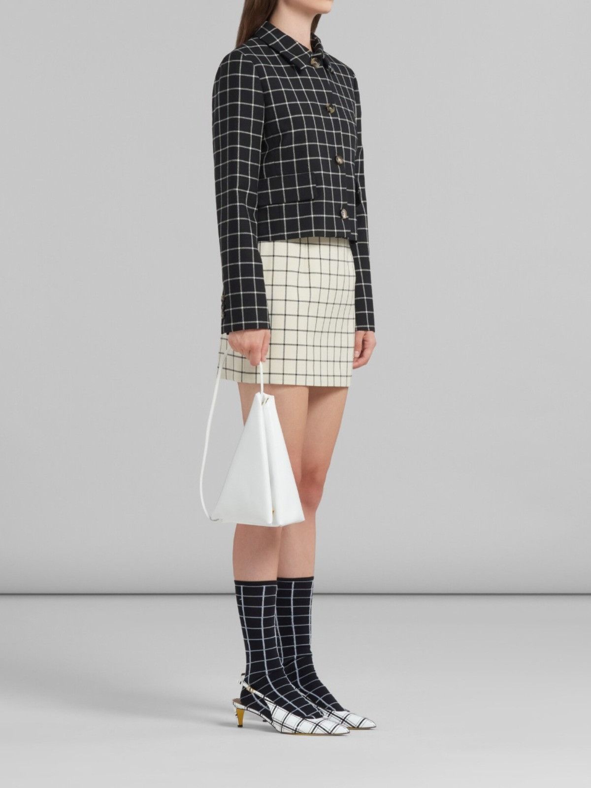 Marni o1w1db10125 Jacket in Black Size L / US 10 / IT 46 - 3 Thumbnail