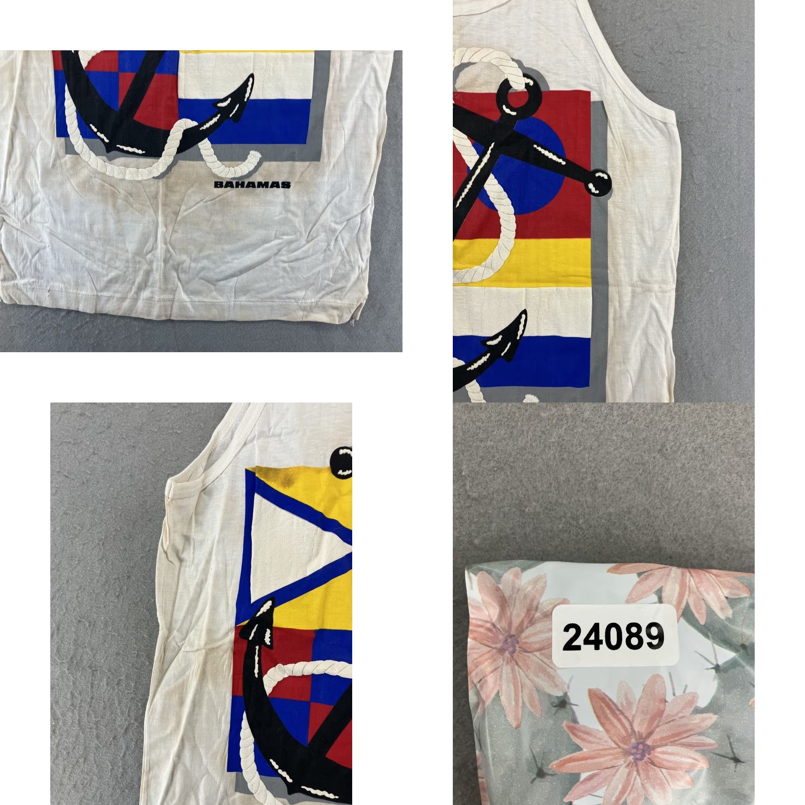 Vintage VINTAGE Double Bull Bahamas Souvenir Graphic Tank Top Men L White Nautical Beach 90s Shirt T-Shirt Tank Top Size US L / EU 52-54 / 3 - 8 Thumbnail