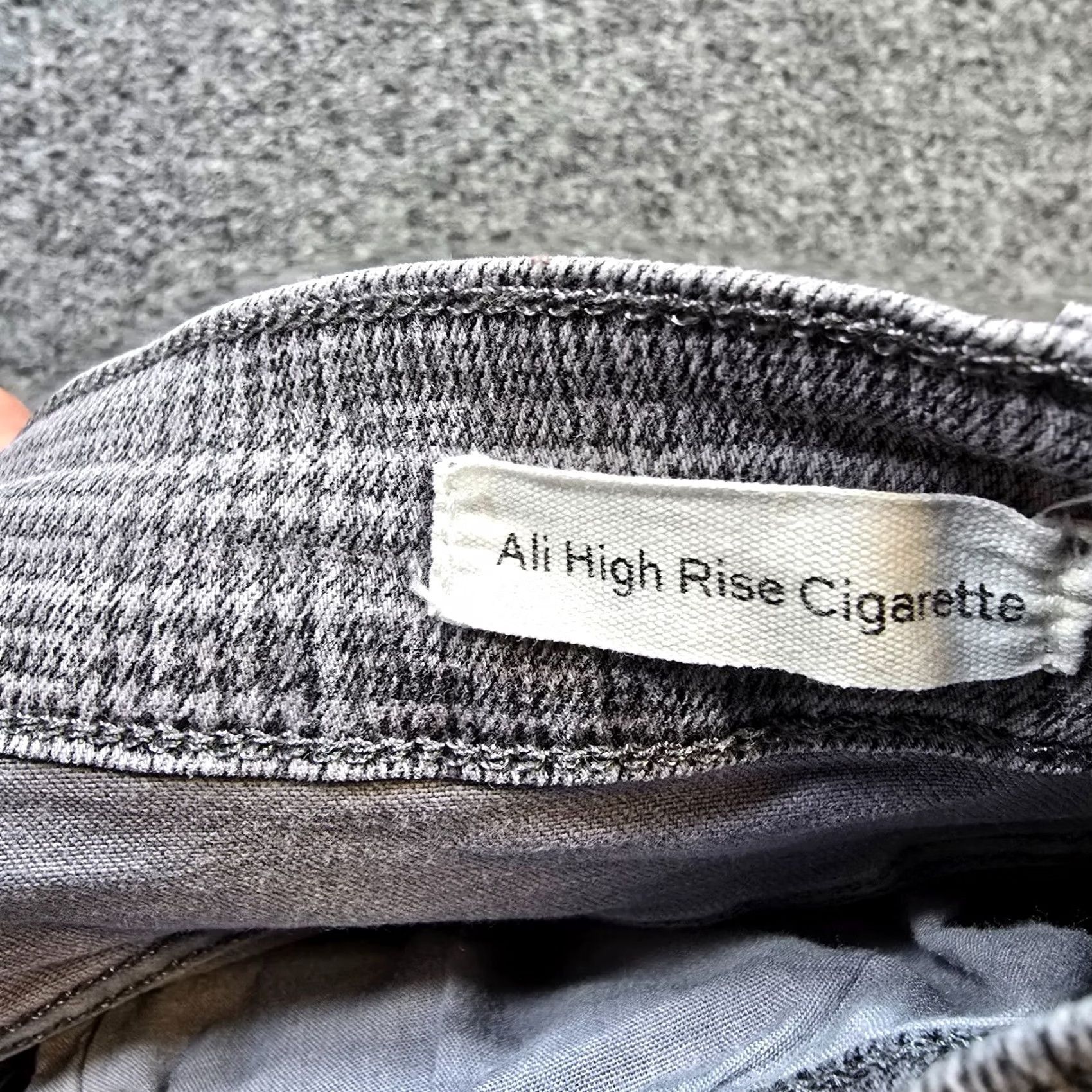 Frame FRAME Jeans Womens Size 25 Gray Plaid DenimHigh Rise Cigarette Ankle Casual Regular Pocket 5-Pocket Womens Boys Girls Mens N/A Size 42" / US 20 - 6 Thumbnail