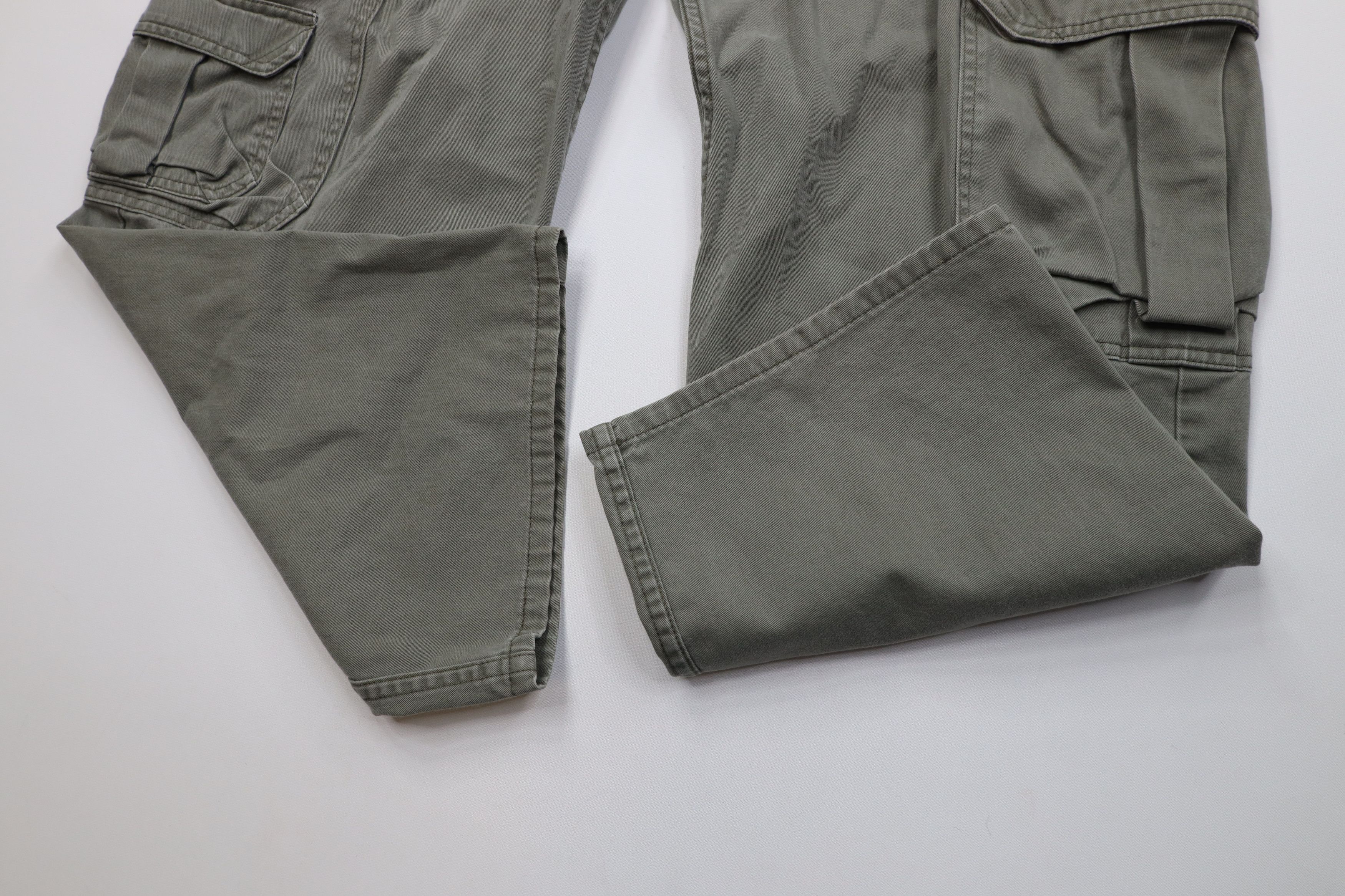Levi's Vintage 90s Levis Silvertab Loose Wide Leg Cargo Pants Green Size US 36 / EU 52 - 5 Thumbnail