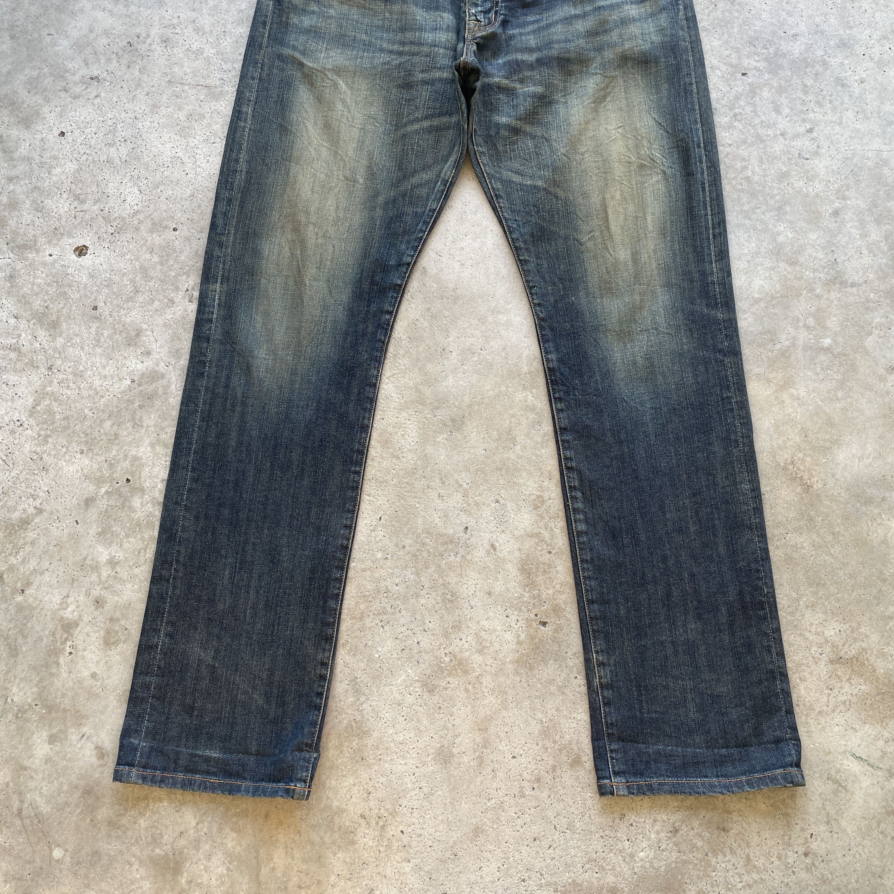 Japanese Brand VINTAGE BACK NUMBER RUSTY JEANS REDLINE FADED DENIM PANT W36 Size US 36 / EU 52 - 5 Thumbnail