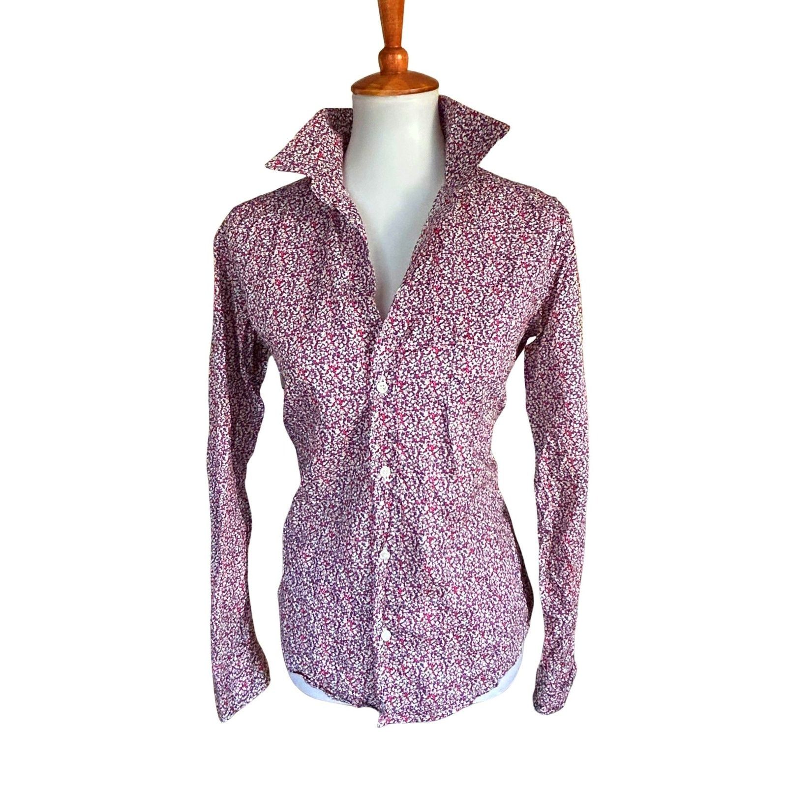 Frank & Eileen Frank & Eileen Barry Crinkled Cotton Blouse Floral Print Size M / US 6-8 / IT 42-44 - 7 Thumbnail