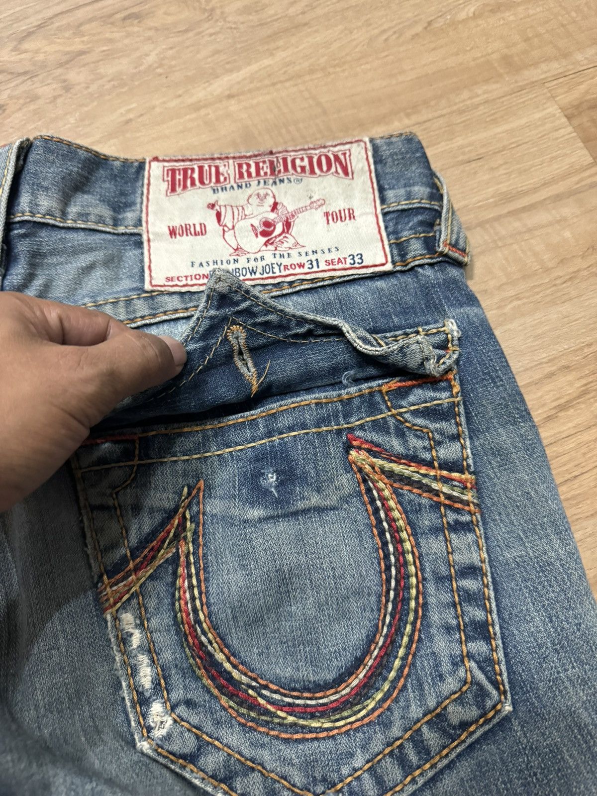 True Religion VINTAGE TRUE RELIGION FLARE JEANS Size US 35 - 4 Thumbnail