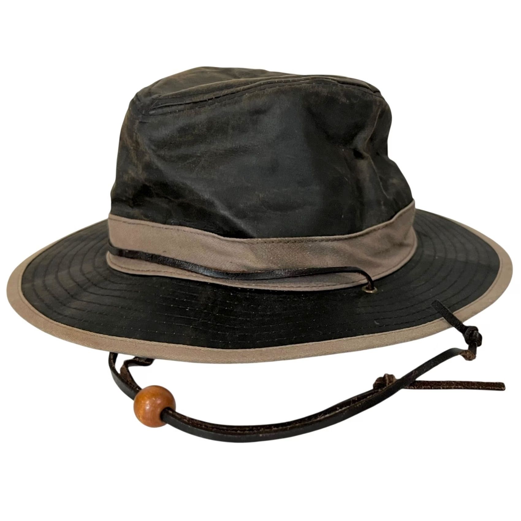 Vintage San Diego Hat Company Unisex Garden Wide Brim Sun Hat Sunhat Outback Rugged Boonie Hat One Size Brown Mens Womens Size ONE SIZE - 4 Thumbnail