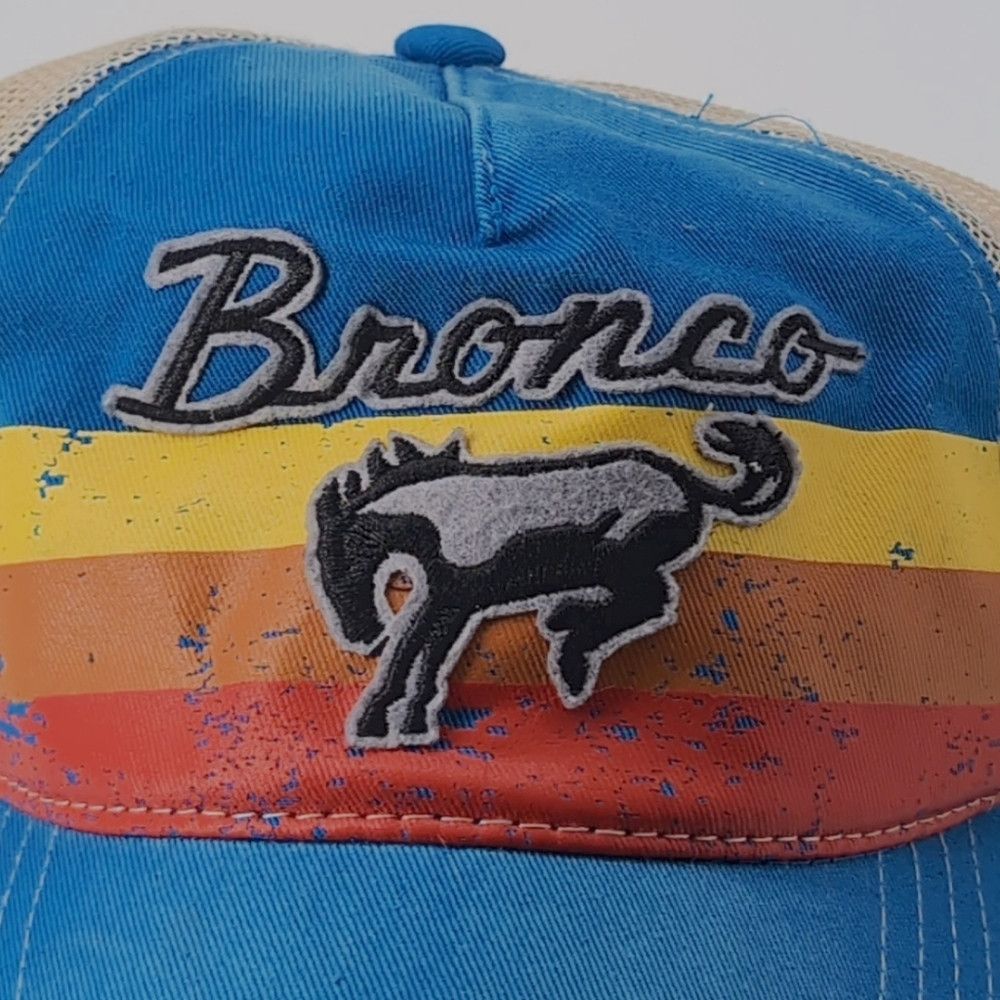Ford Ford Bronco Patch Blue and Sunset Vintage Style Trucker Ha Size ONE SIZE - 2 Thumbnail