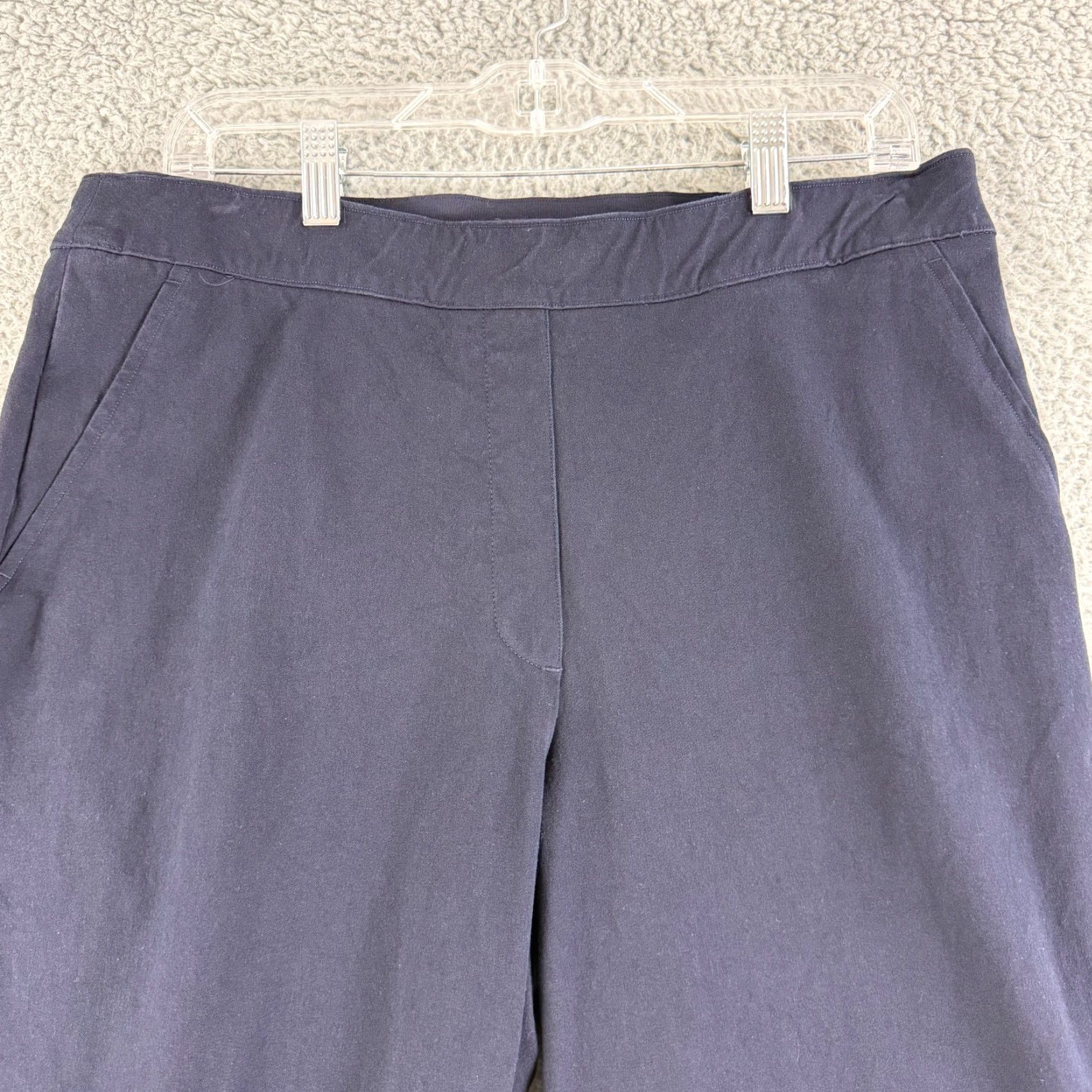 Spanx Spanx On The Go Ankle Slim Straight Pant Womens L Tall Black Pull On Stretch Size 36" / US 14 / IT 50 - 3 Thumbnail