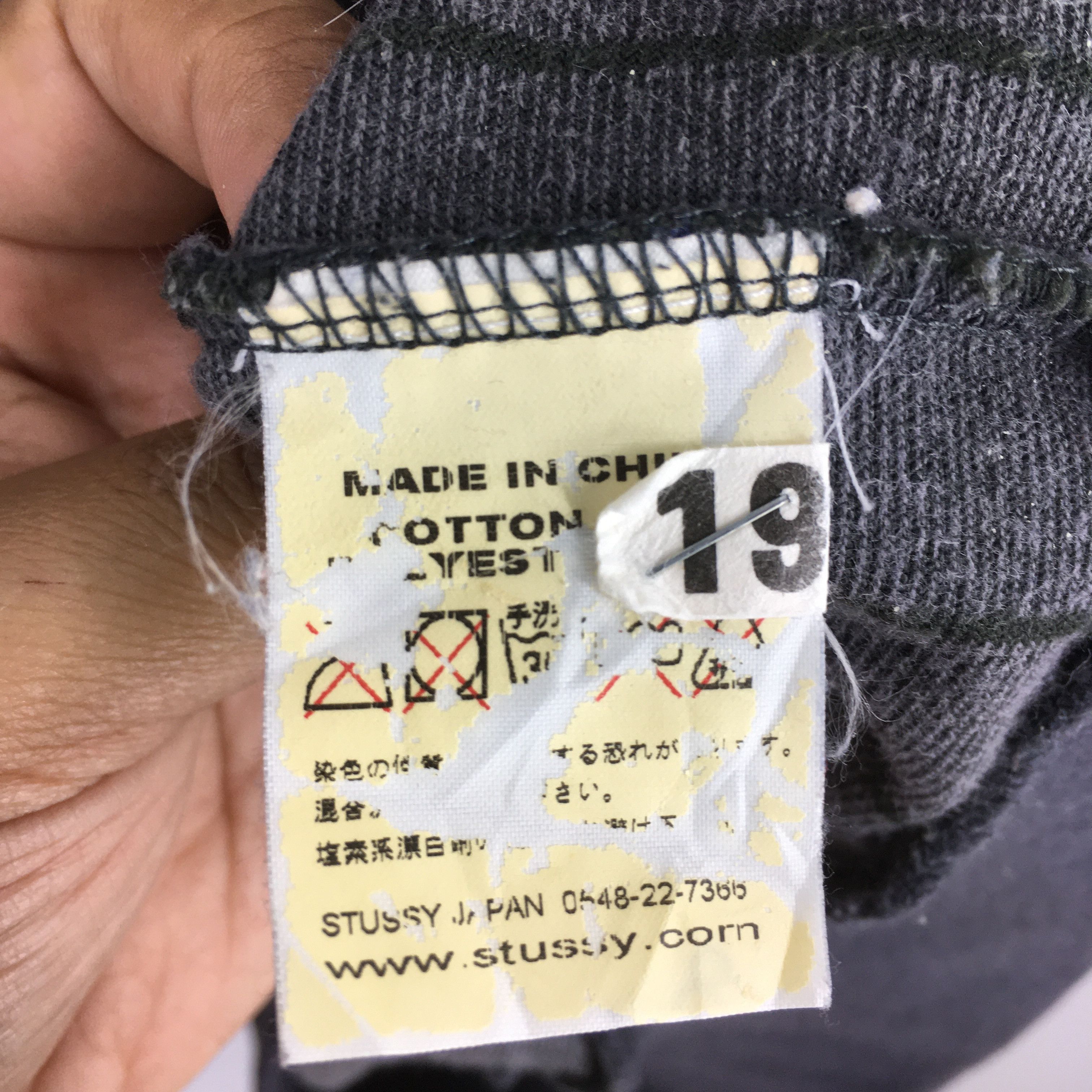 Stussy Vintage Y2K Stussy Usa Gray Velvet Sweatshirt Large Size US L / EU 52-54 / 3 - 5 Thumbnail