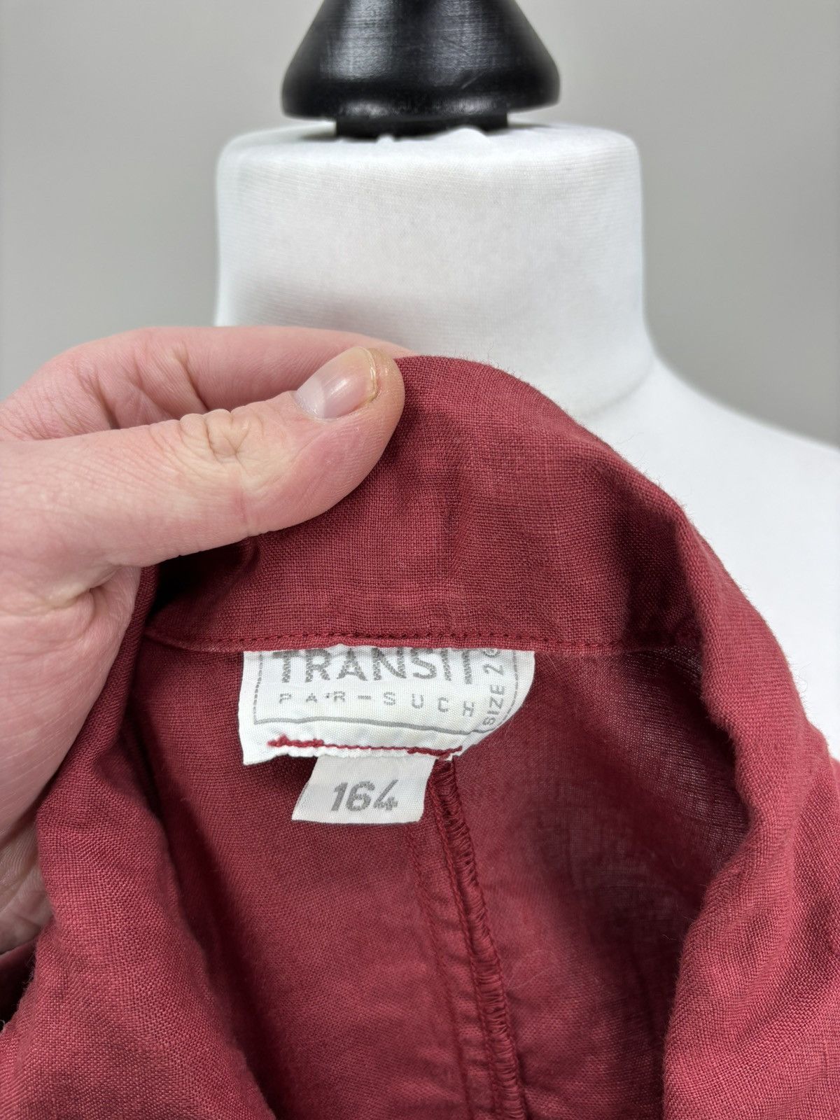 Transit Womens linen jacket Transit Par Such Size 2 Color Red Size M / US 6-8 / IT 42-44 - 11 Thumbnail