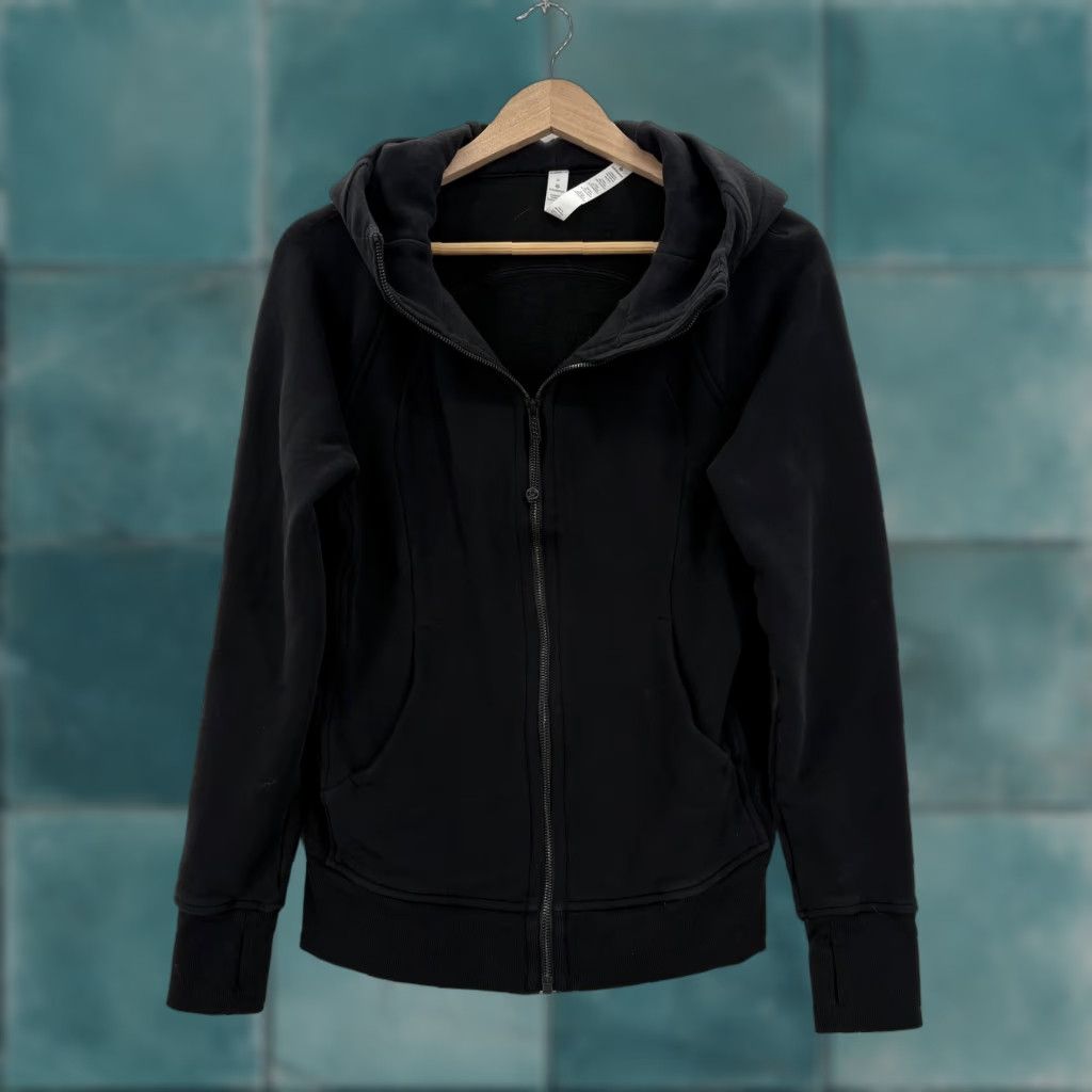 Lululemon Lululemon Scuba Hoodie Sweatshirt Womens 8 Black Full Zip Fleece Jacket Travel Size M / US 6-8 / IT 42-44 - 1 Thumbnail