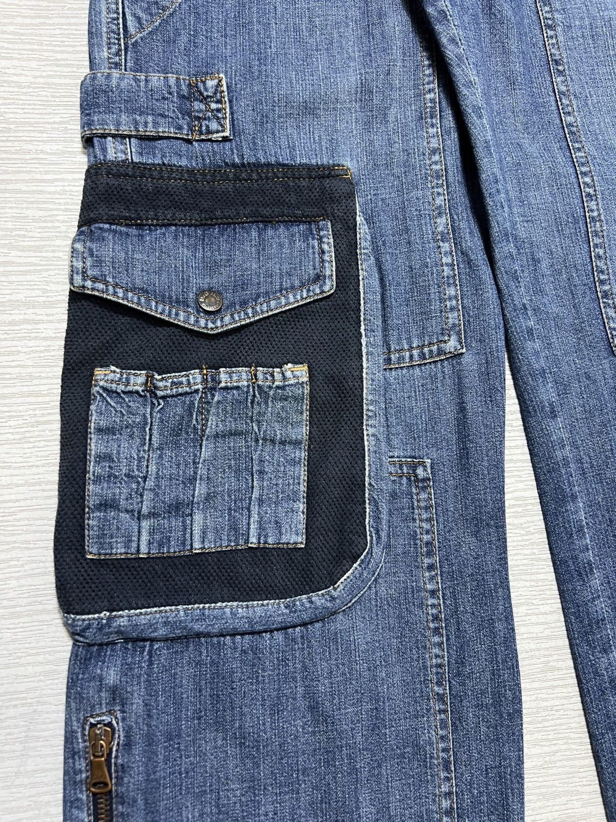 Dolce & Gabbana Dolce & Gabbana - AW03 Denim Parachute Carpenter Cargo Pants Size US 30 / EU 46 - 5 Thumbnail