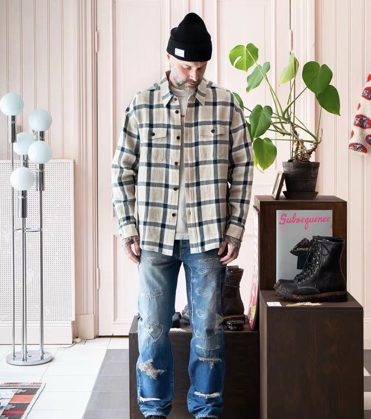 Visvim VISVIM LUMBER CHECK L/S Wool blend check long-sleeve shirt Size US L / EU 52-54 / 3 - 4 Thumbnail