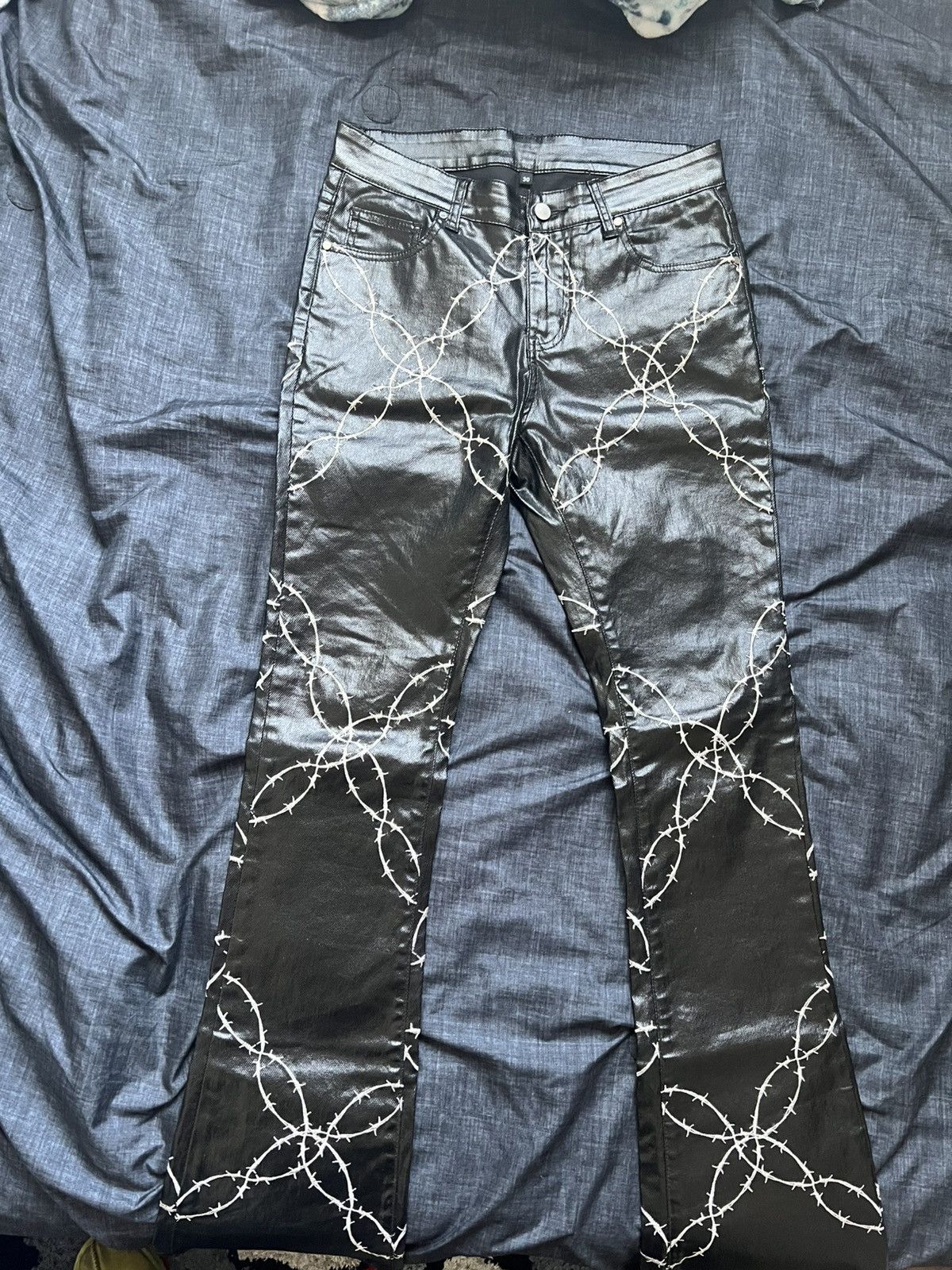 Other Barbwire Flare Pants Size US 30 / EU 46 - 1 Thumbnail
