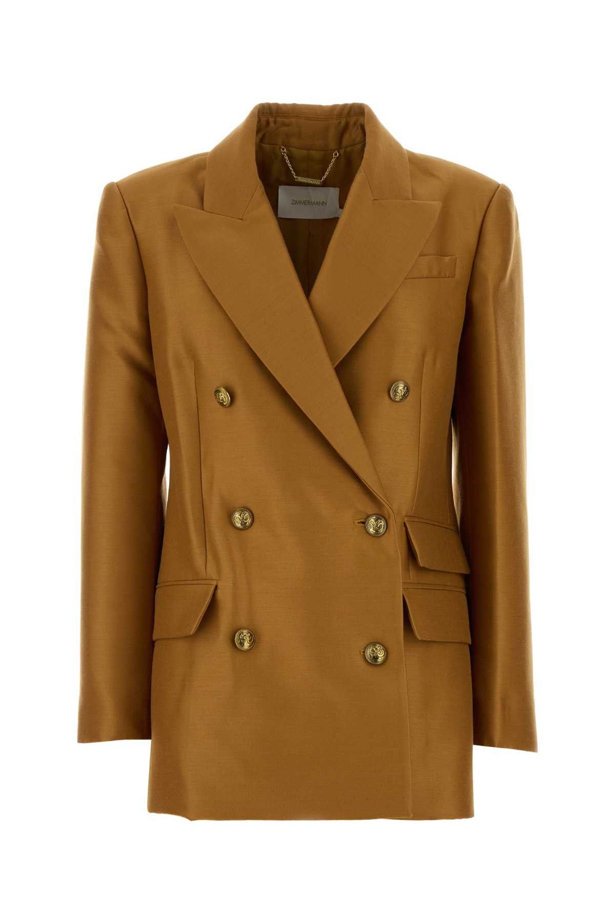 Zimmermann Caramel Wool Blend Hypnotic Blazer Size S / US 4 / IT 40 - 1 Thumbnail