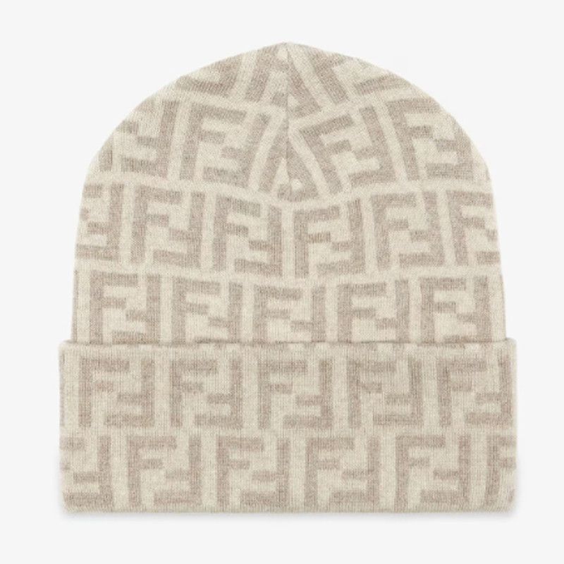 Fendi o1s1wg111025 Size: OS / Beanie Hat / Cap in Beige Size ONE SIZE - 1 Preview