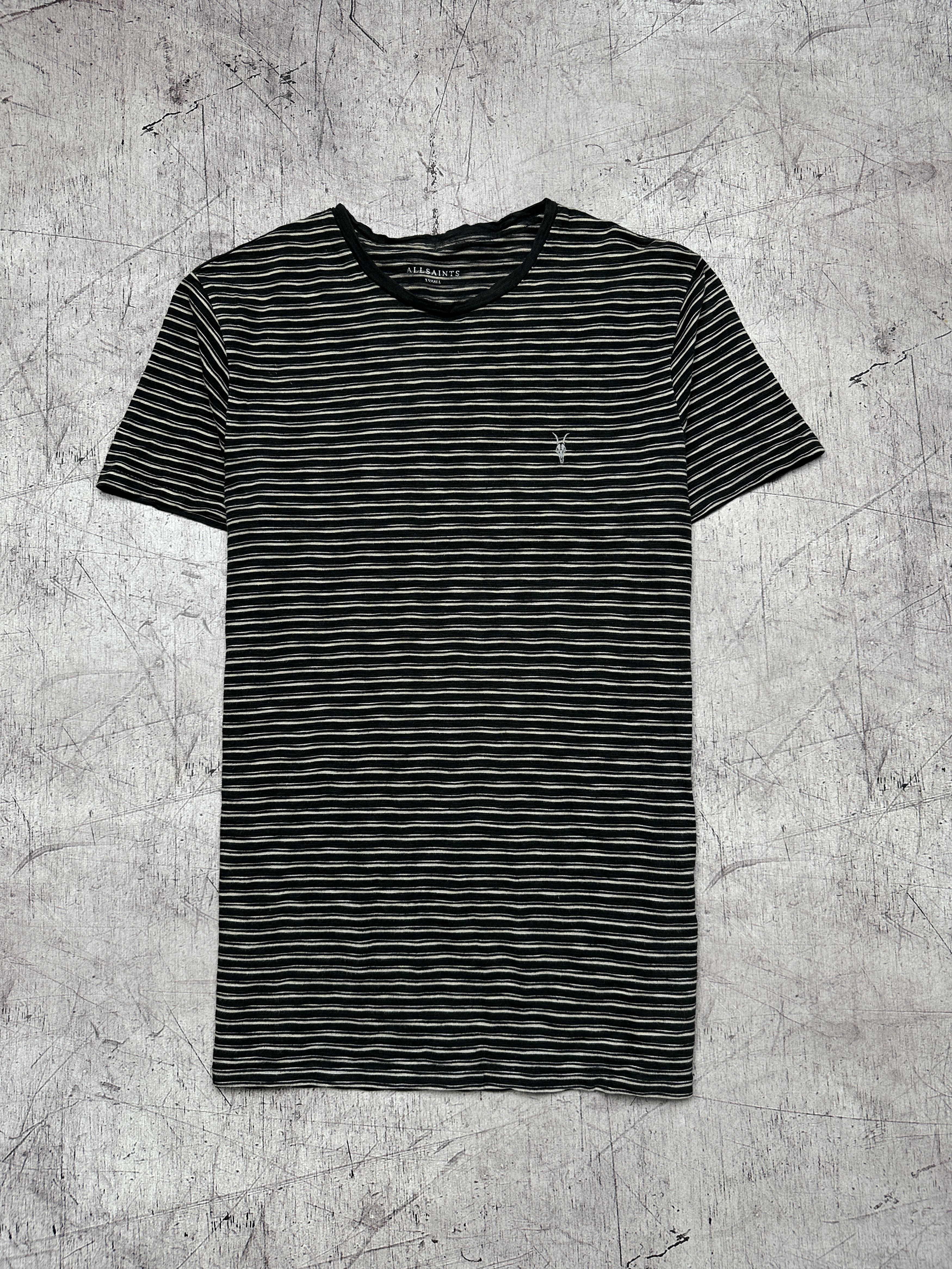 Allsaints Allsaints Mens Mana Crew Neck Striped T-Shirt Size US XS / EU 42 / 0 - 1 Thumbnail