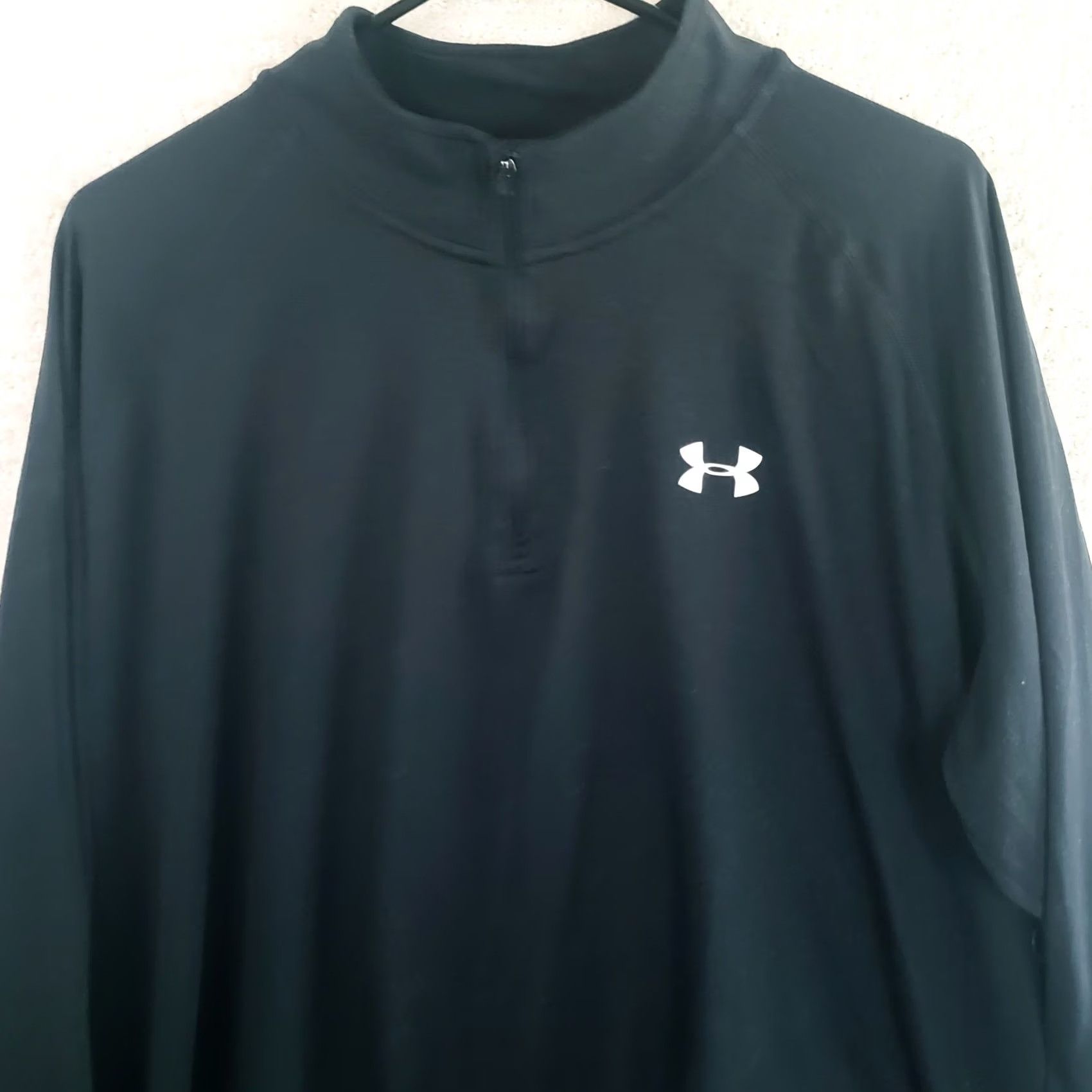 Under Armour Under Armour Heatgear Pullover 1/4 Zip Shirt Men XL Black Size US XL / EU 56 / 4 - 2 Thumbnail