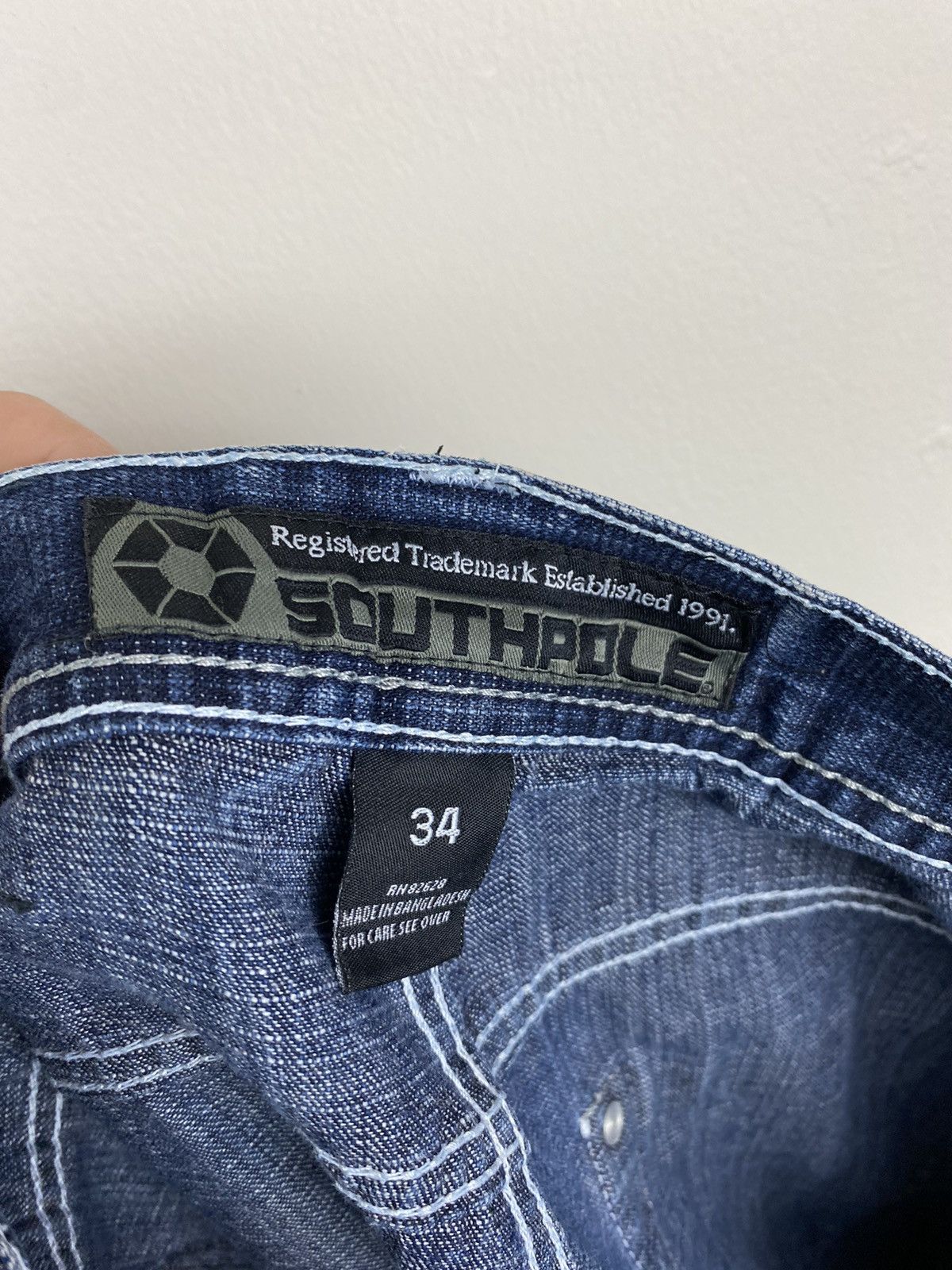 Southpole Vintage Crazy Y2k Baggy Southpole Denim Jeans Size US 34 / EU 50 - 7 Thumbnail