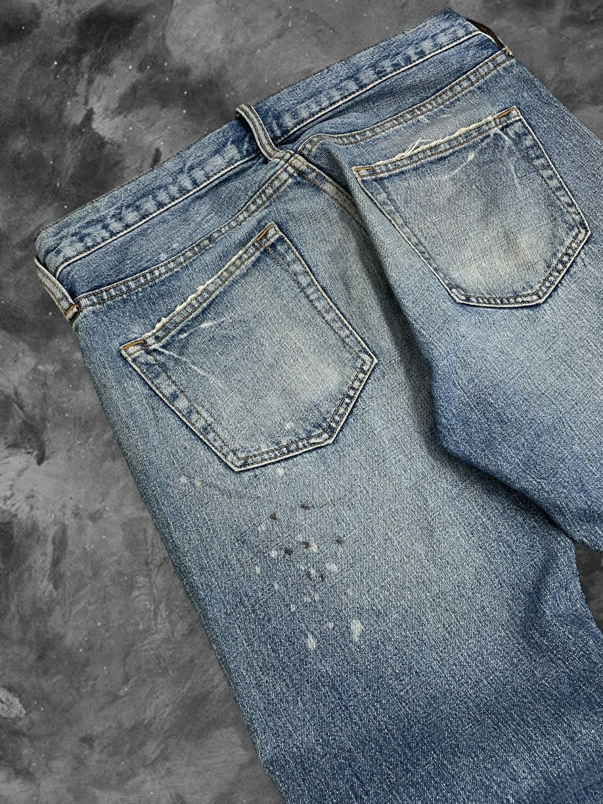 Japanese Brand Vintage 90s Designer Japan In The Attic Splash Grunge Denim Size US 30 / EU 46 - 15 Thumbnail
