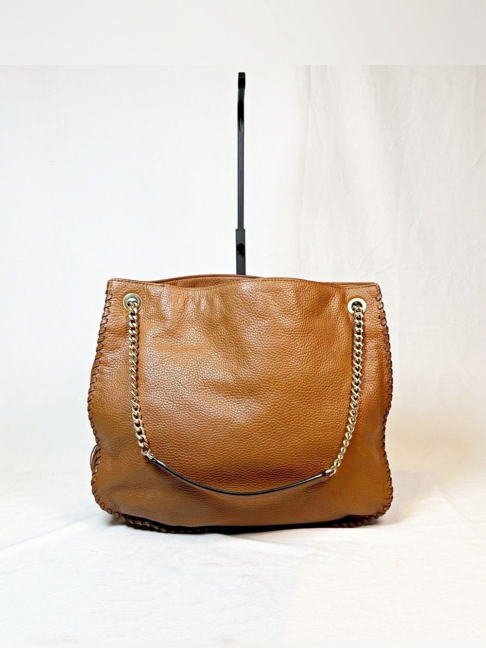 Michael Kors Michael Kors Acorn Brown Leather Whipped Chelsea Tote Bag Size ONE SIZE - 7 Thumbnail