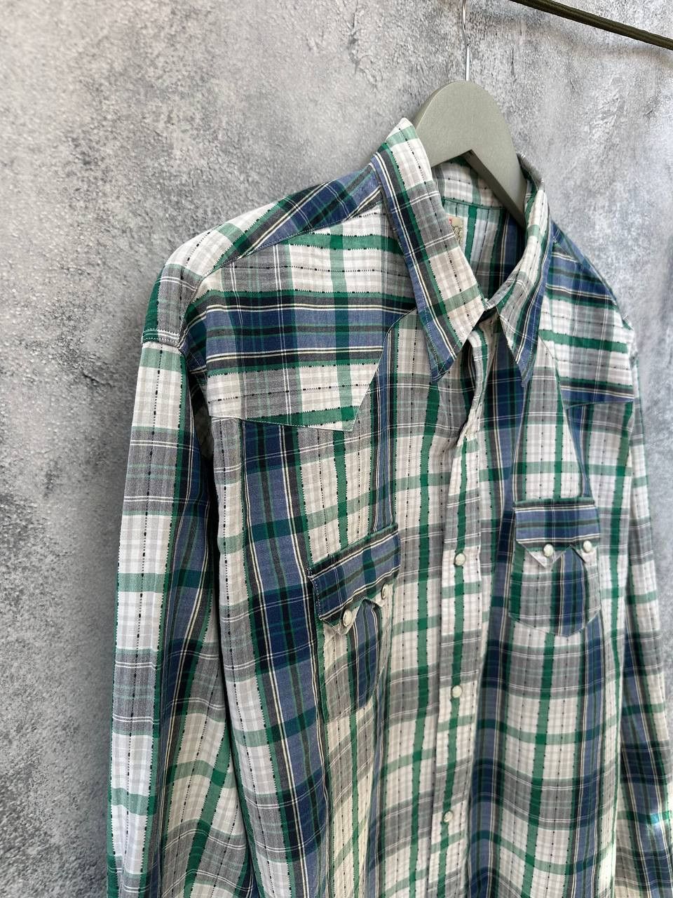 Levi's × Vintage Super Rare 1950s Vintage LEVI’S Long Sleeve Shirt Plaid Size US XL / EU 56 / 4 - 4 Thumbnail