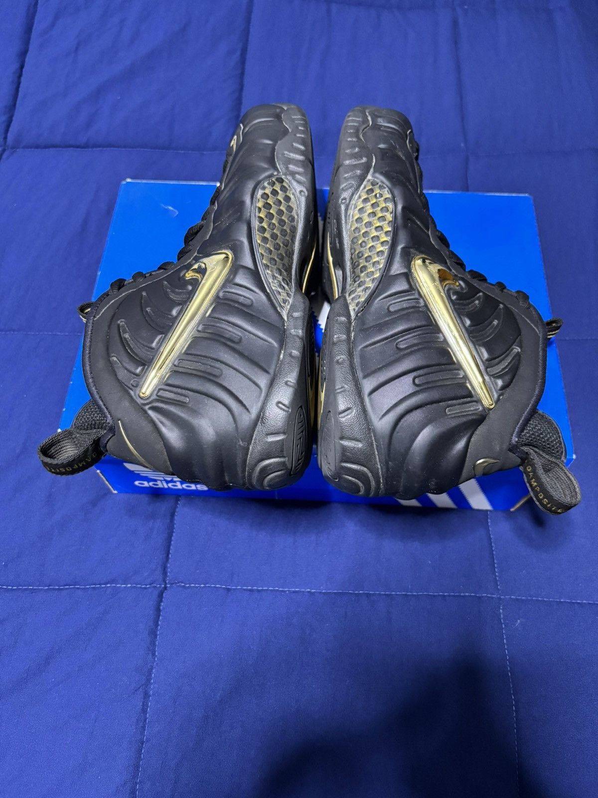 Nike Nike Air Foamposite Pro Black Metallic Gold 2018 Size 8.5 Size US 8.5 / EU 41-42 - 3 Thumbnail