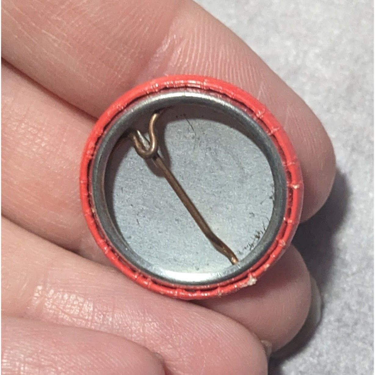 Other It's My Fist Time Red And White Text Button Size ONE SIZE - 2 Thumbnail