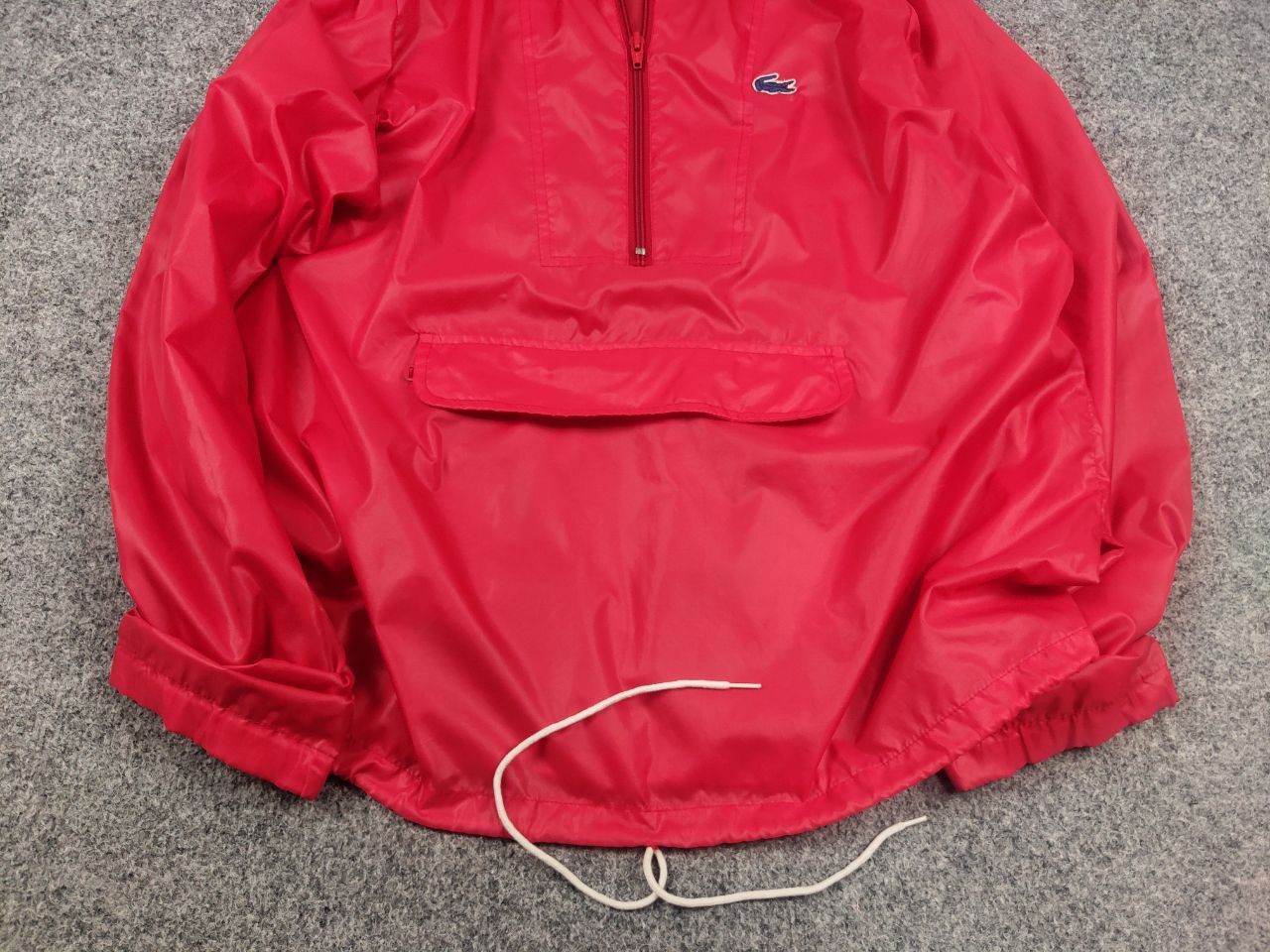 Lacoste Vintage 80's lacoste Alligator Nylon Red Light Zip Jacket Size US L / EU 52-54 / 3 - 6 Thumbnail