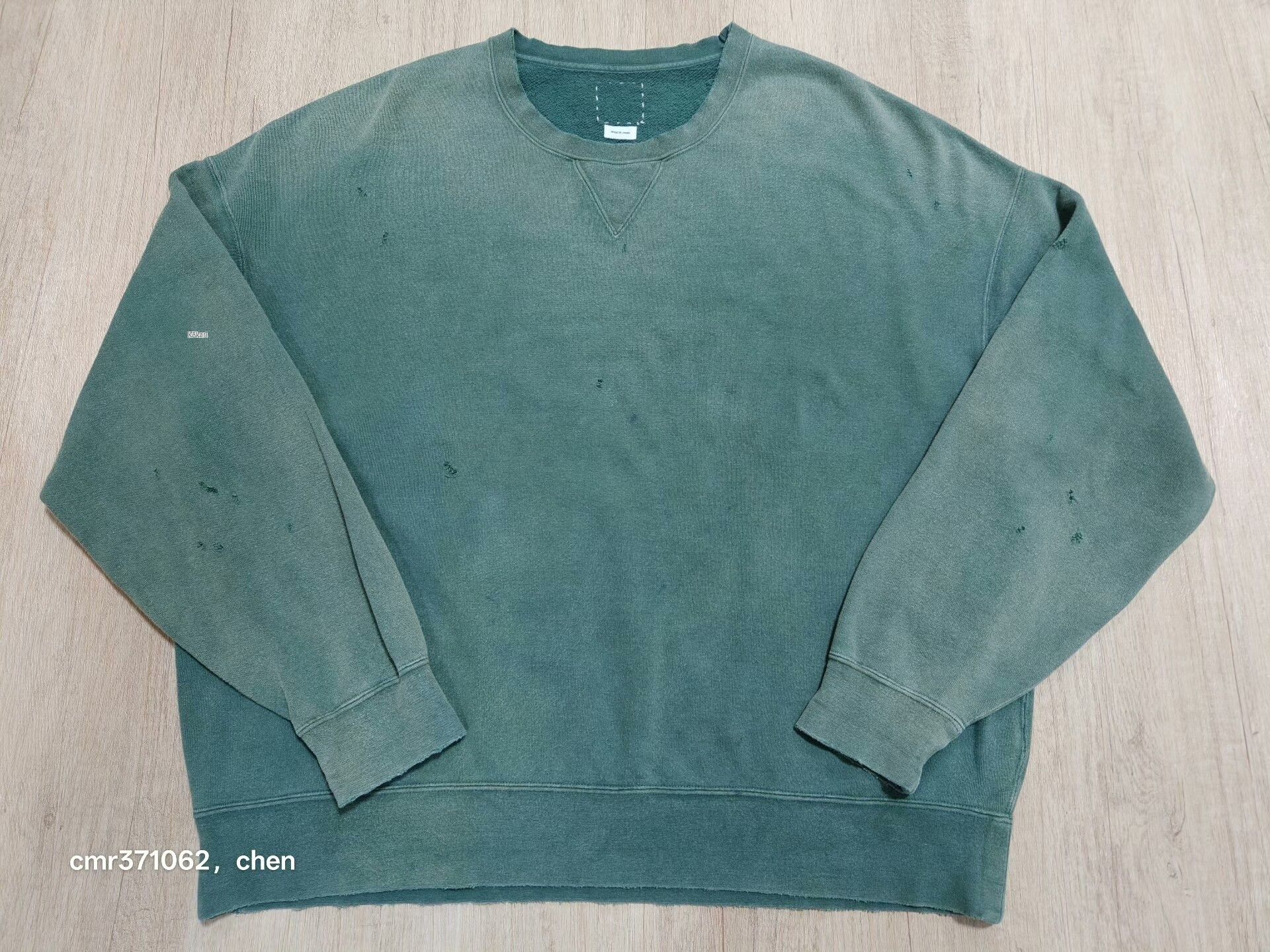 Visvim VISVIM 22AW AMPLUS SB SWEAT L/S CRASH Size US XXS / EU 40 - 1 Thumbnail