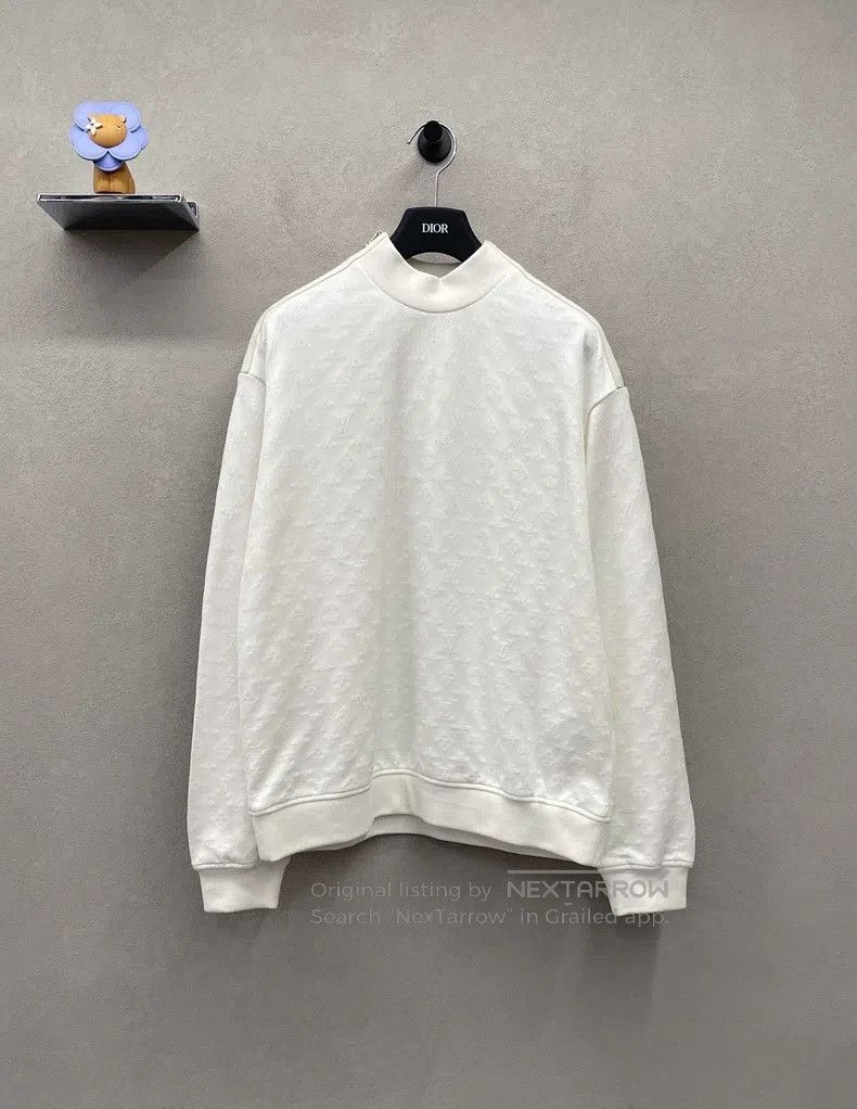 Louis Vuitton Louis Vuitton White cotton long sleeve sweatshirt Size US M / EU 48-50 / 2 - 1 Thumbnail
