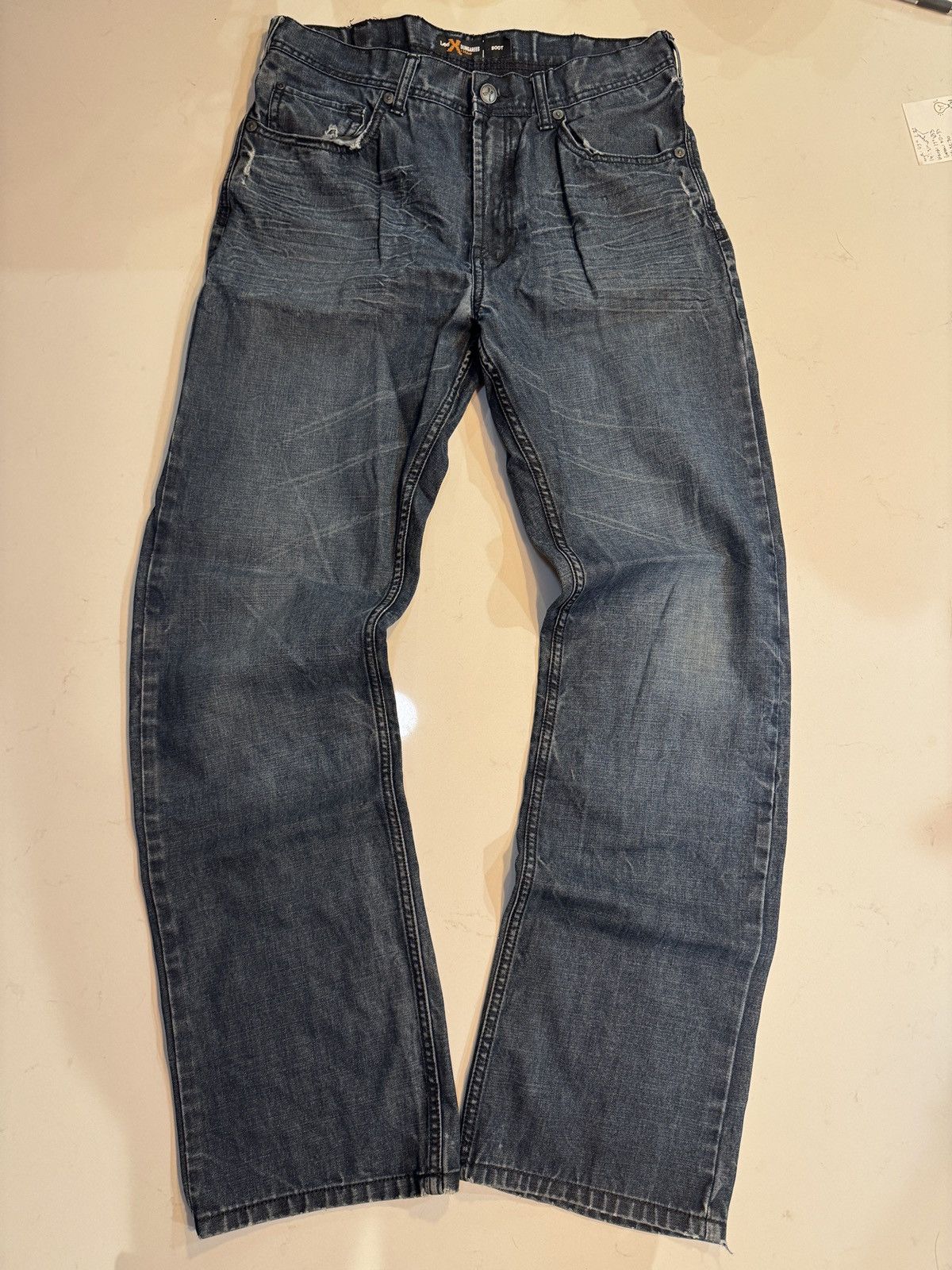 Lee Lee x dungarees bootcut dark wash denim Size US 34 / EU 50 - 1 Thumbnail