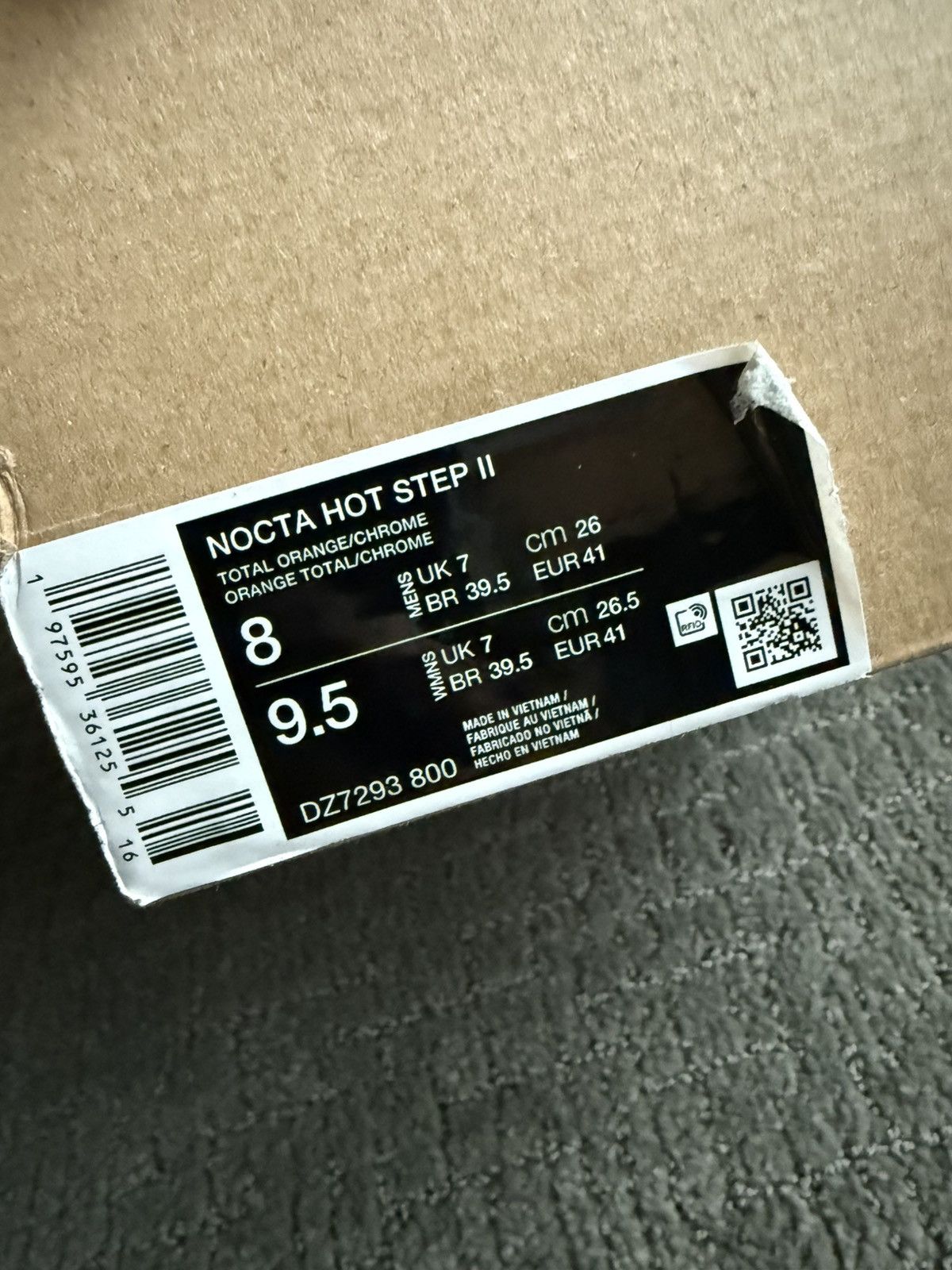 Chrome Hearts NOCTA HOT STEP ORANGE SNEAKERS Size US 8 / EU 41 - 17 Thumbnail