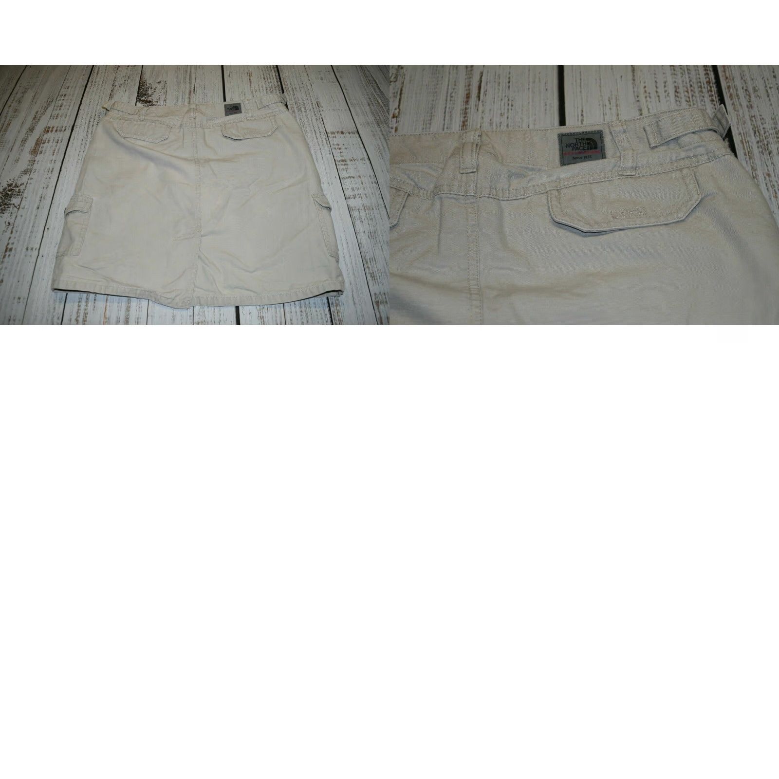 The North Face VINTAGE The North Face Skirt Outdoor Cargo Canvas 100% Cotton Women 8 Cream Beige Short Pocketed 90s Theme Mens Womens? Size 30" / US 8 / IT 44 - 8 Thumbnail