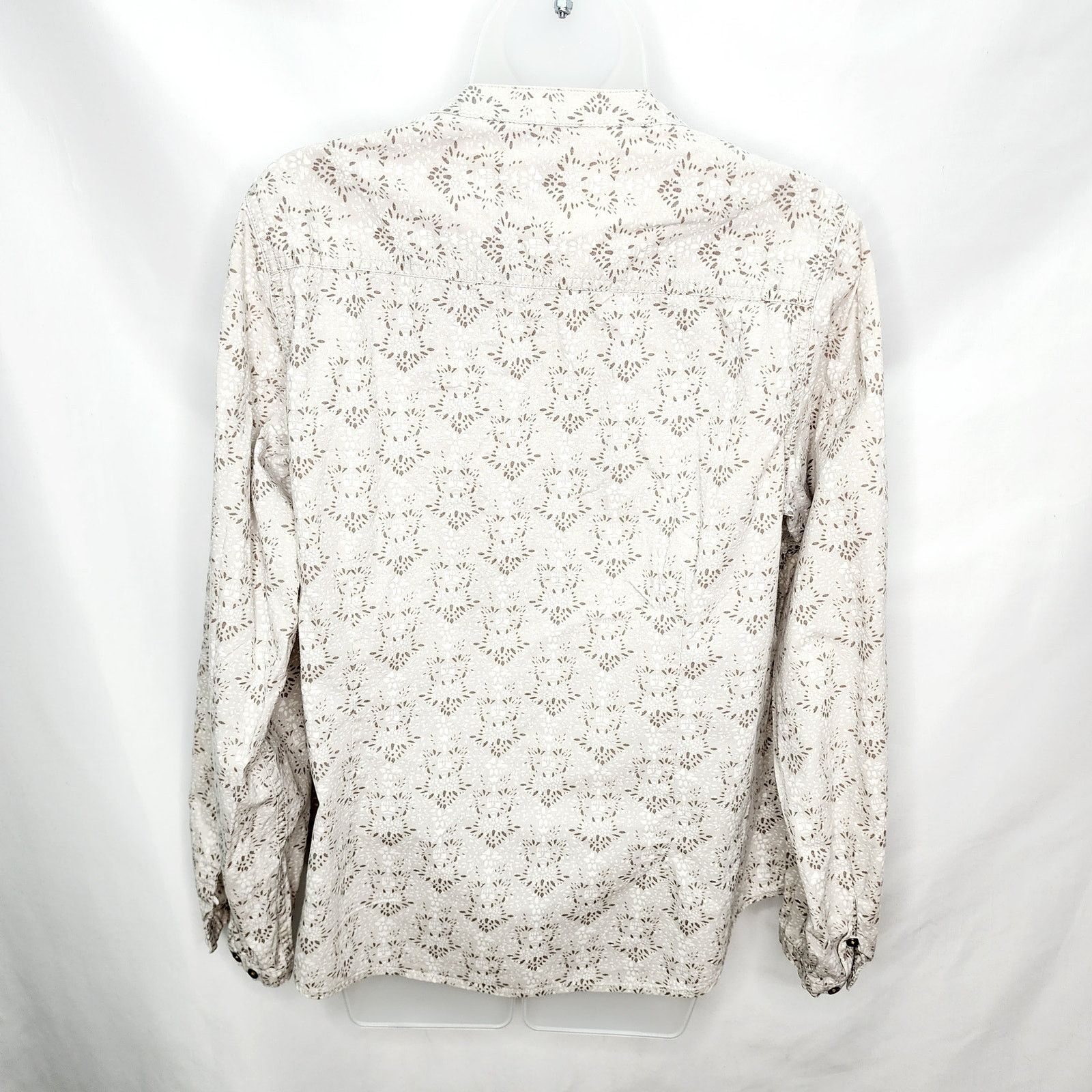 Other Bit & Brindle V Neck Cotton Pleated Front Shirt Size L / US 10 / IT 46 - 2 Thumbnail