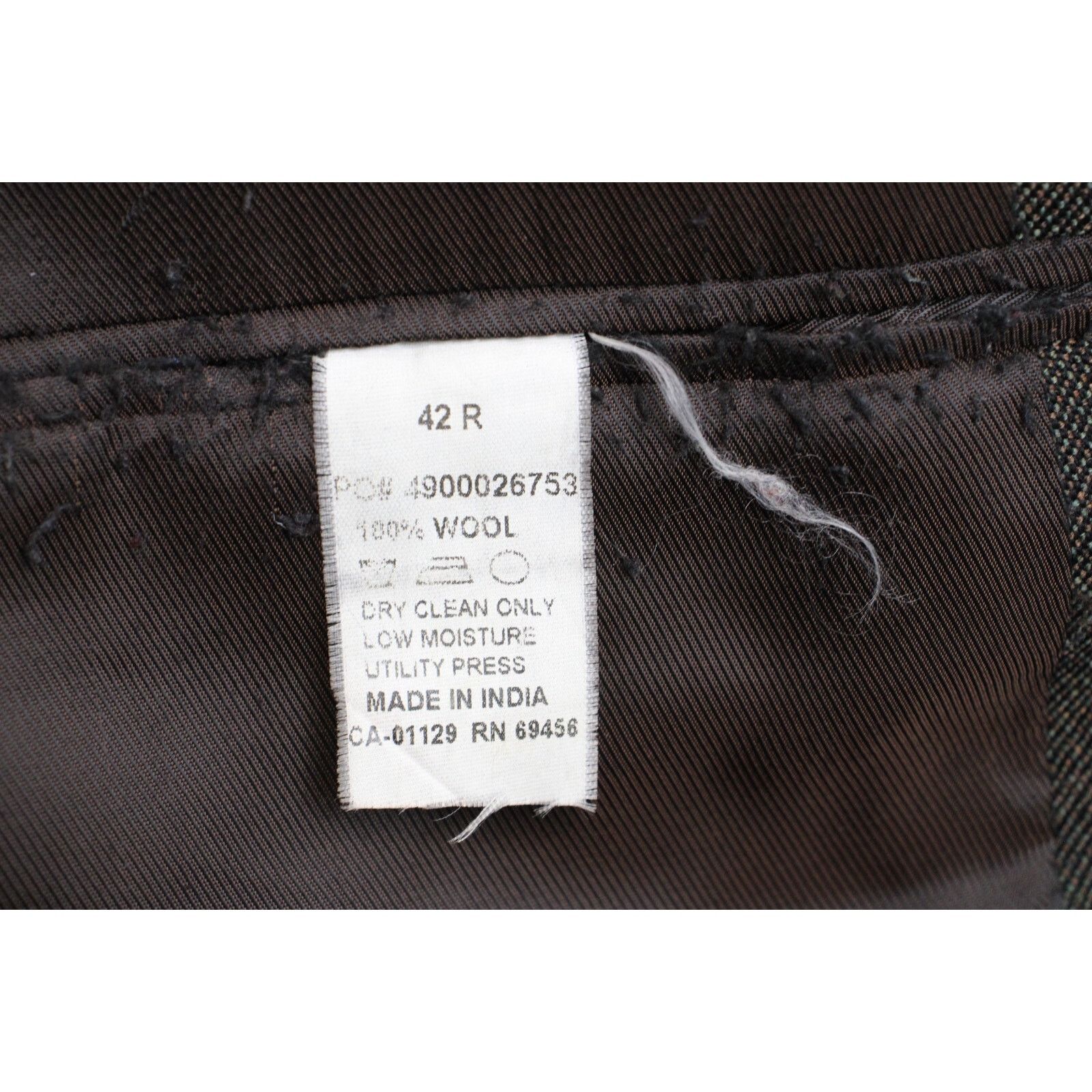 Calvin Klein Calvin Klein Blazer Mens 42R Wool Lined 2 Button Size 42R - 6 Thumbnail