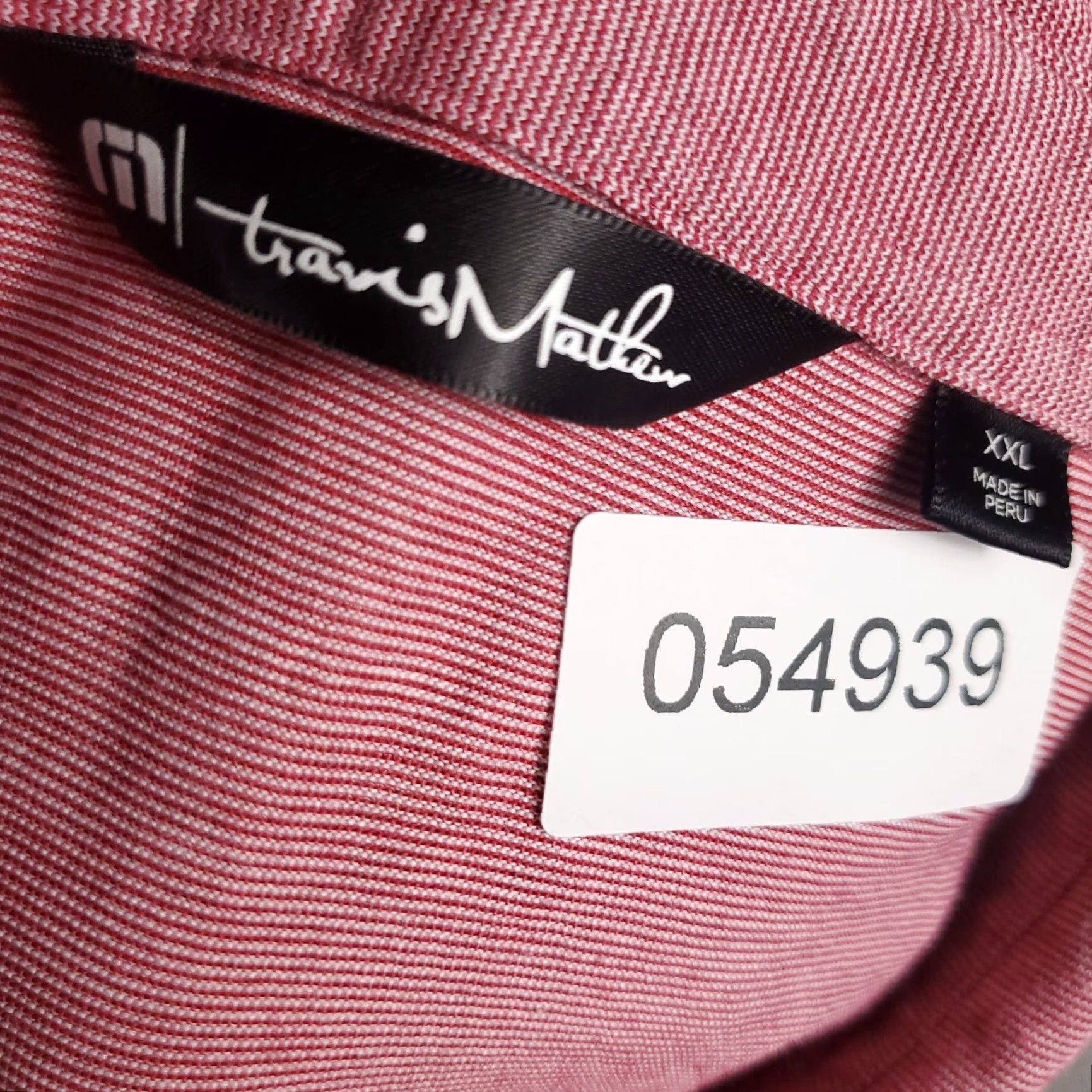 TravisMathew Travis Mathew Polo Shirt Mens 2XL Red Striped Short Sleeve Golf Casual Shirt Polo Mens 2XL Red Pinstriped Size US XXL / EU 58 / 5 - 7 Thumbnail