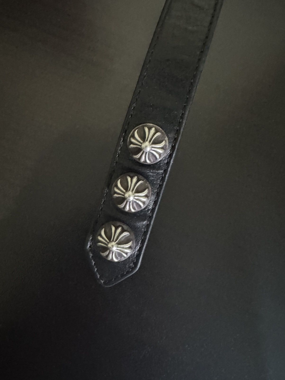 Chrome Hearts Chrome Hearts Cross Snap Leather Bracelet Size ONE SIZE - 3 Thumbnail