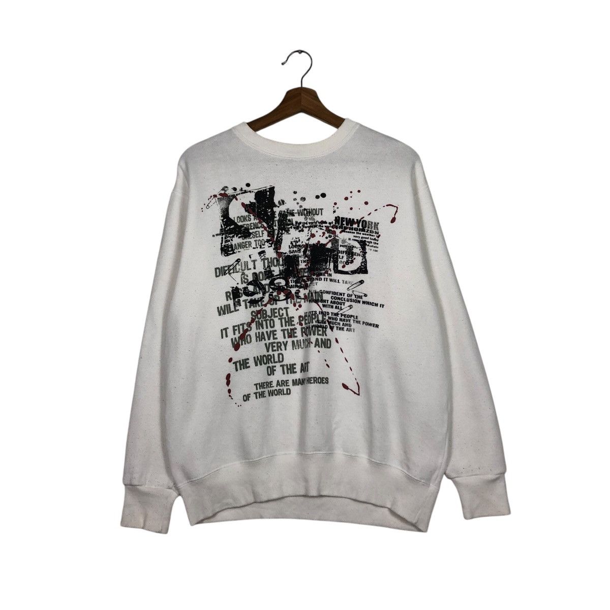 Japanese Brand 📌Vintage Sweatshirt Streetwear Breaks Big Logo Size US M / EU 48-50 / 2 - 2 Thumbnail