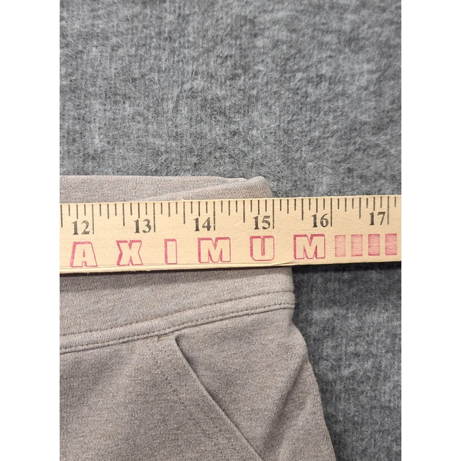 Vintage Duluth Leggings Womens M 29x28 Regular High Rise Ankle Stretch Moisture Wicking Pockets Beige Cotton Spandex Size 32" / US 10 / IT 46 - 3 Thumbnail